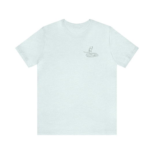 Okauchee Lake, Standup Jetski - Unisex Lightweight Short Sleeve Tee