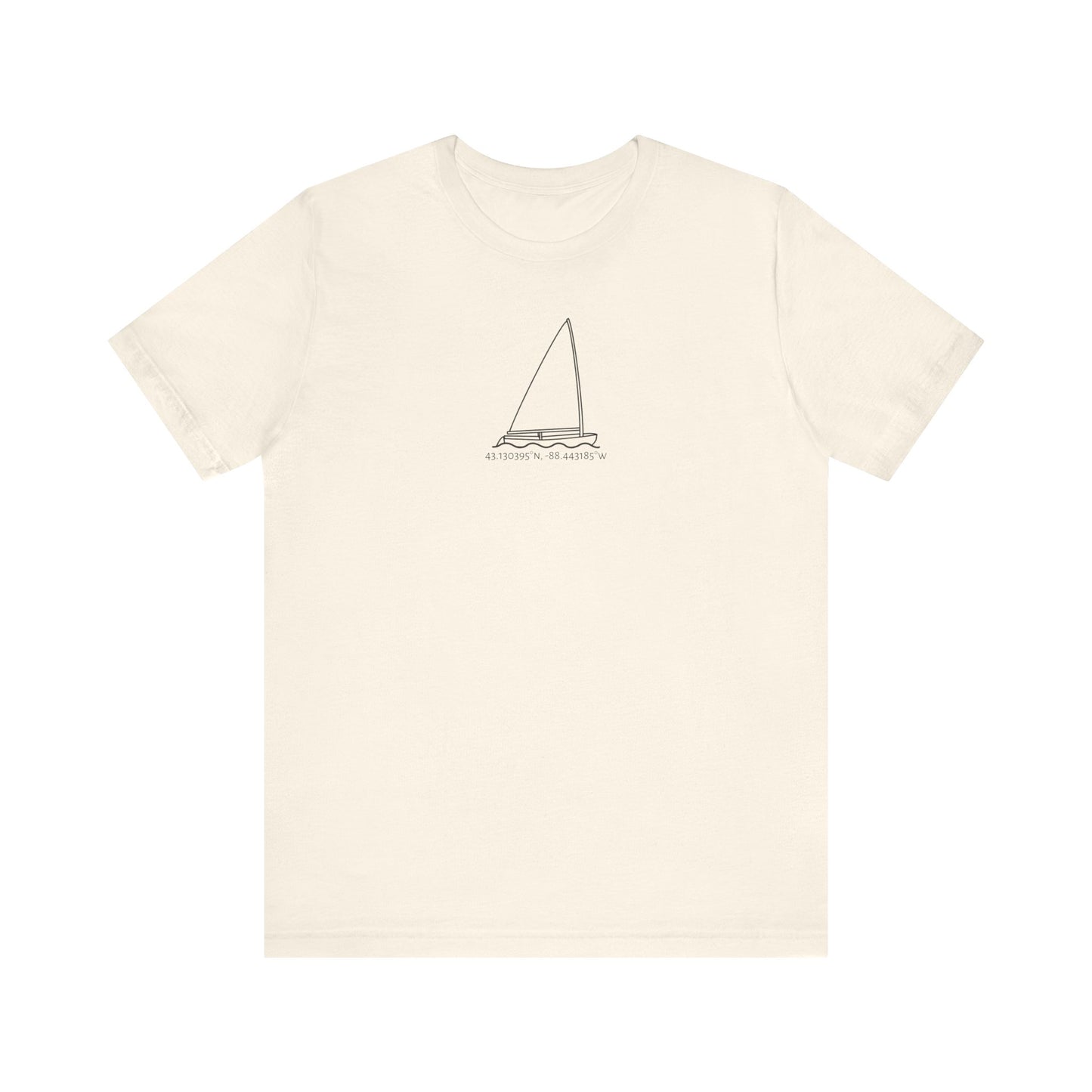 Sailboat Finn Model Type Unisex Lightweight Short Sleeve Tee