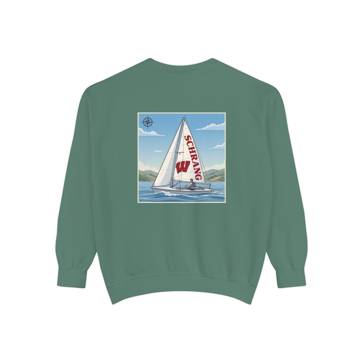 Custom Graphic Sailing - Comfort Colors Crewneck