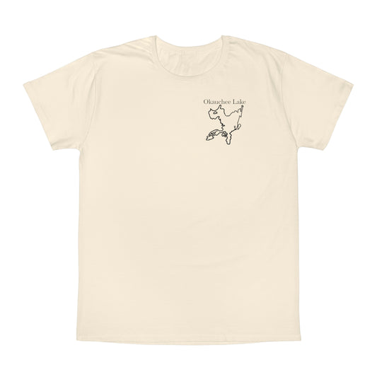 Okauchee Lake, kayak back - Unisex Lightweight short sleeve