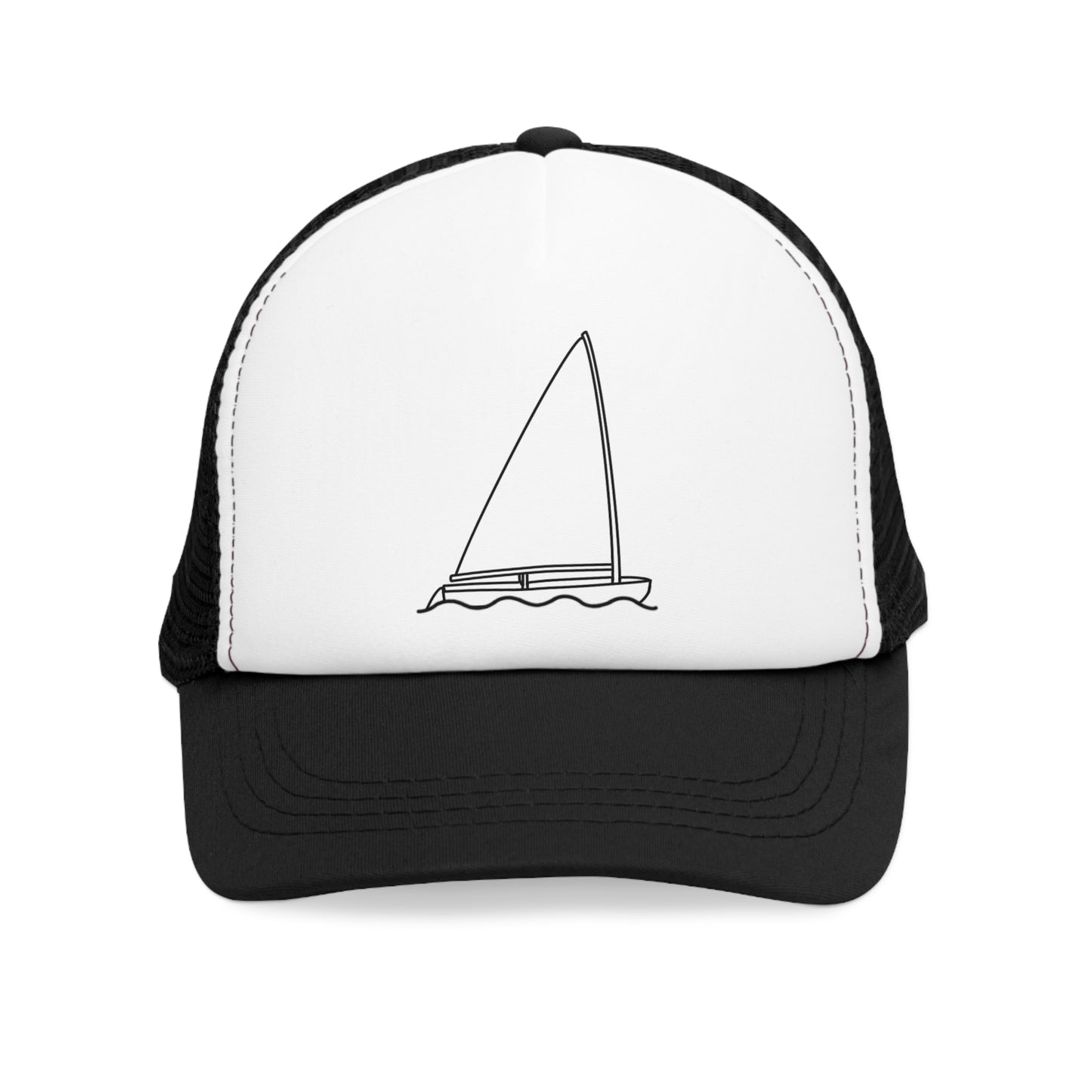 Sailboat Finn Model Mesh Trucker Cap