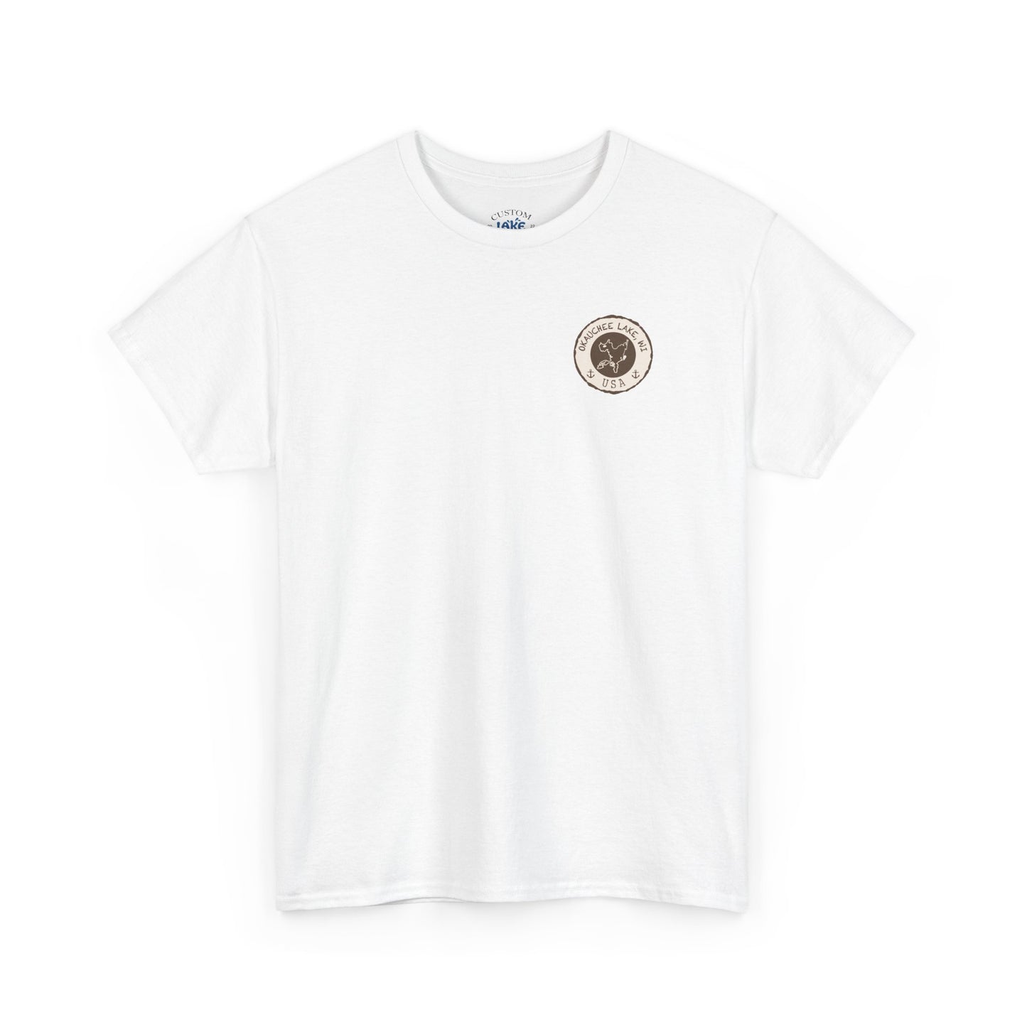 Okauchee Lake Unisex Heavy Tee - Vintage Postmark Style