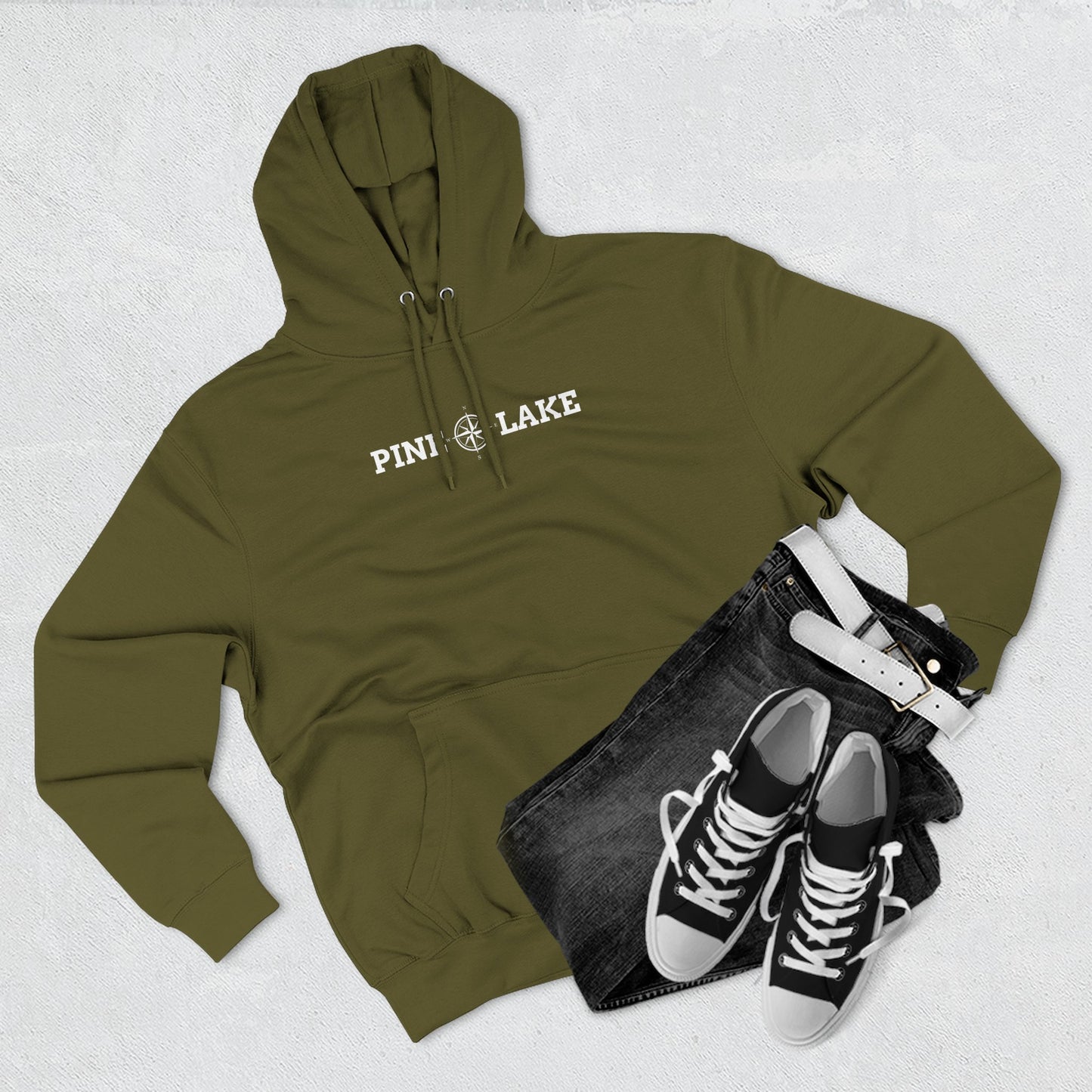 Three Panel Fleece Hoodie - Lane Seven