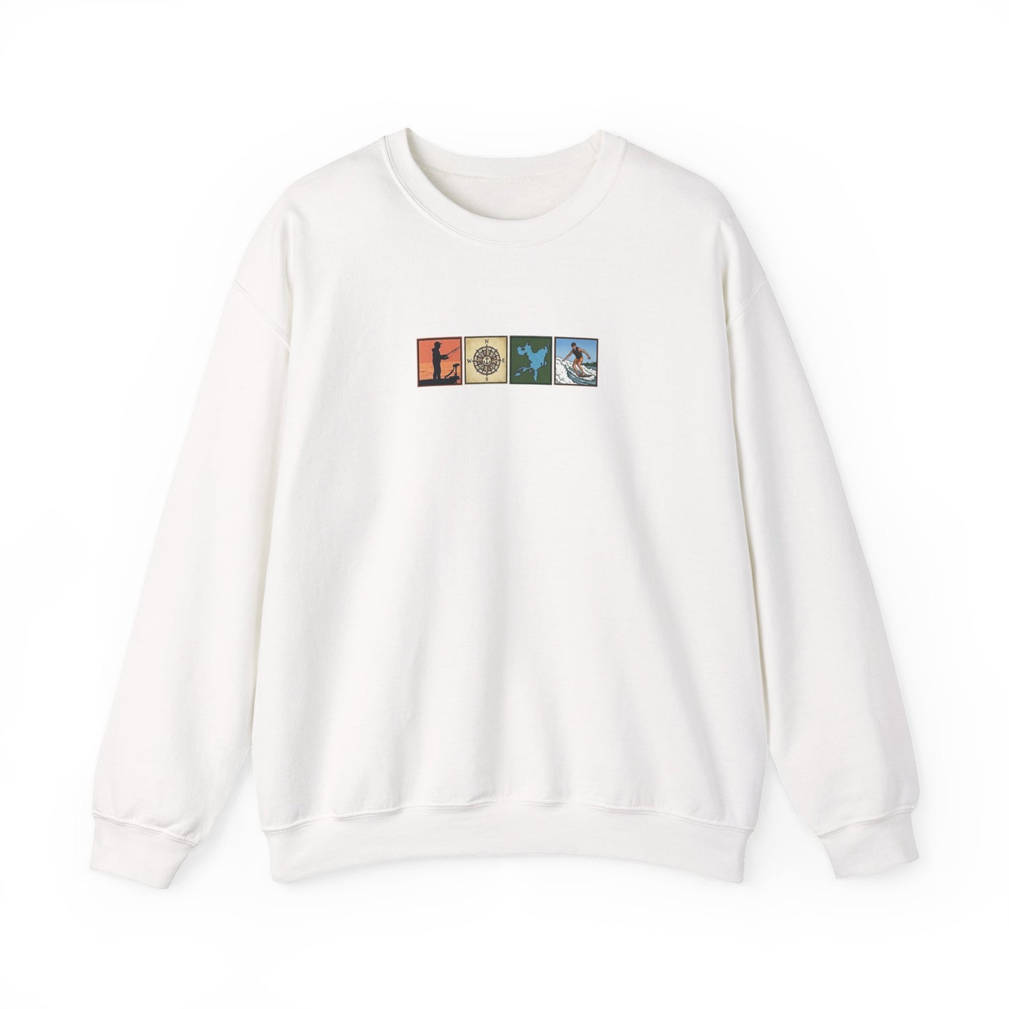 Okauchee Lake "Icons Style" - Gildan Crewneck Sweatshirt