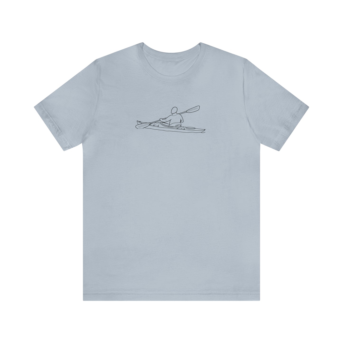 Eagle River Kayak Front - Unisex Lightweight Short Sleeve Tee