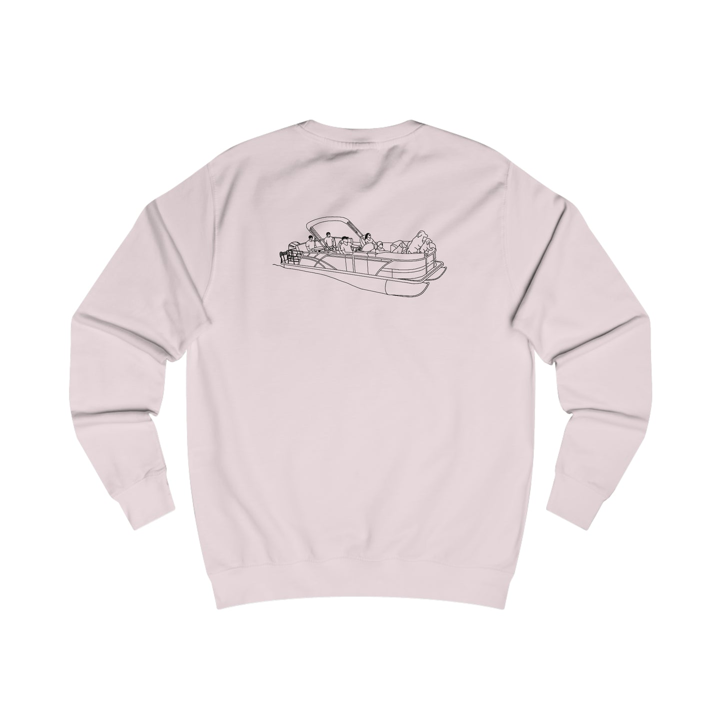 Compass Rose, Pontoon Family with Dogs -  Men's Crewneck