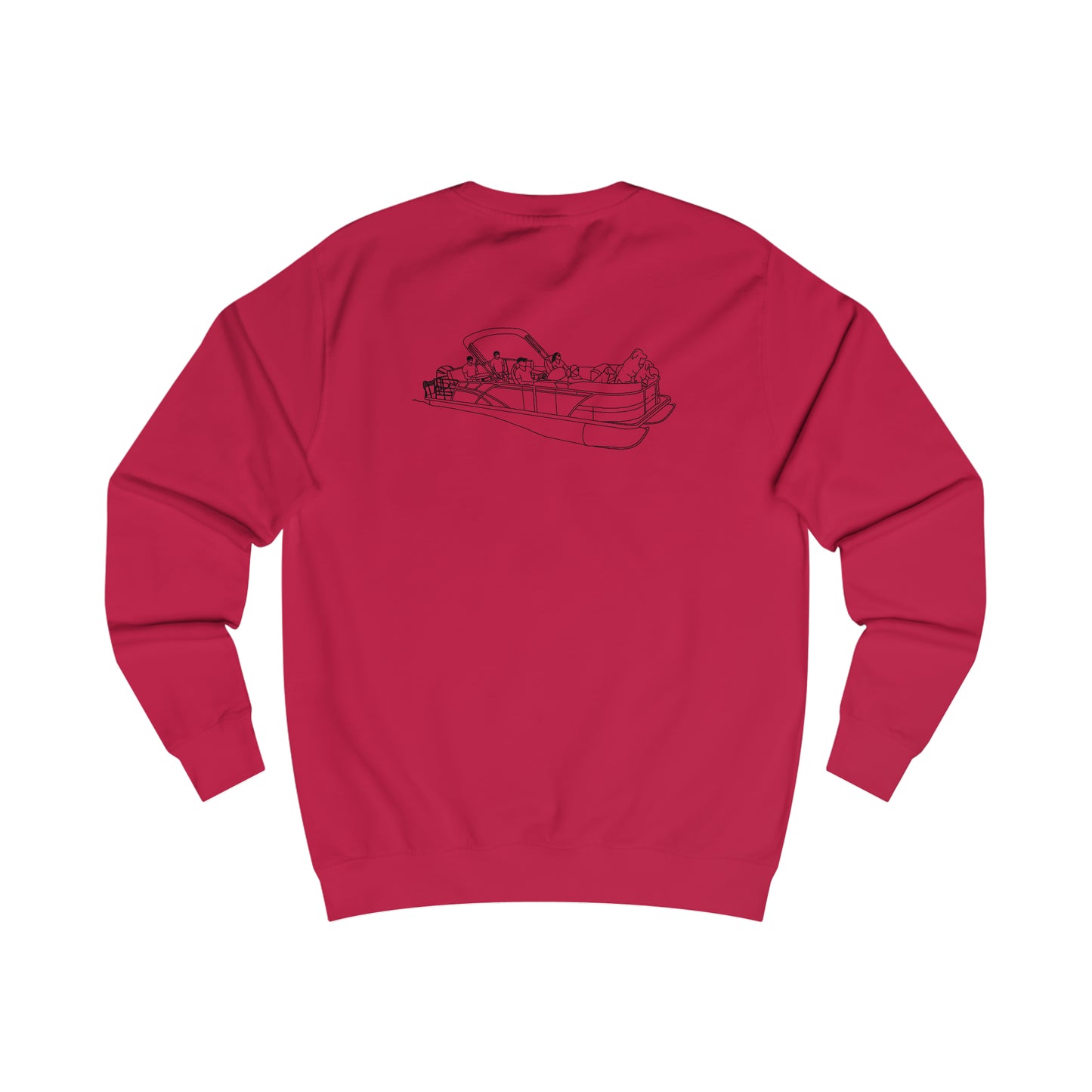 Compass Rose, Pontoon Family with Dogs -  Men's Crewneck