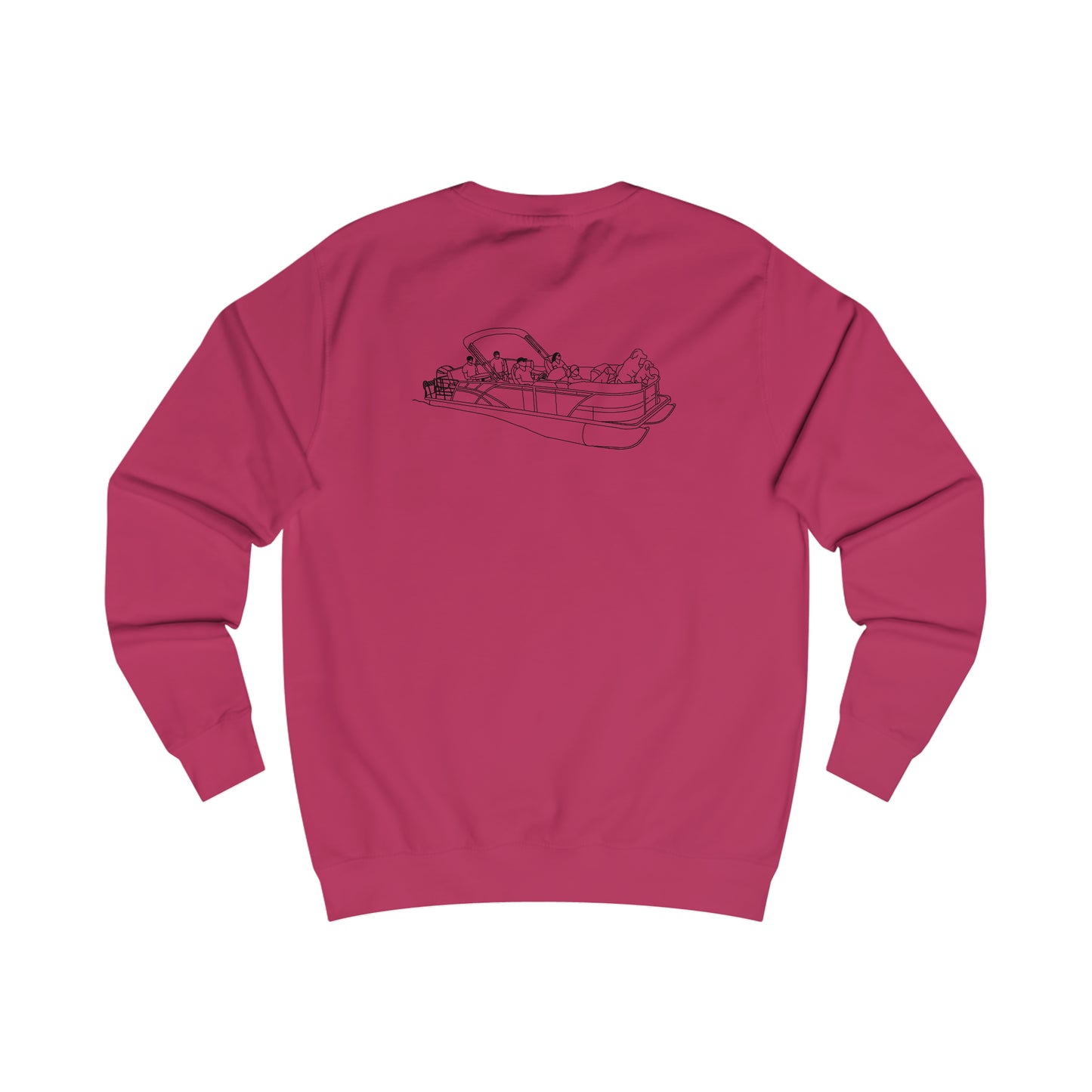 Compass Rose, Pontoon Family with Dogs -  Men's Crewneck