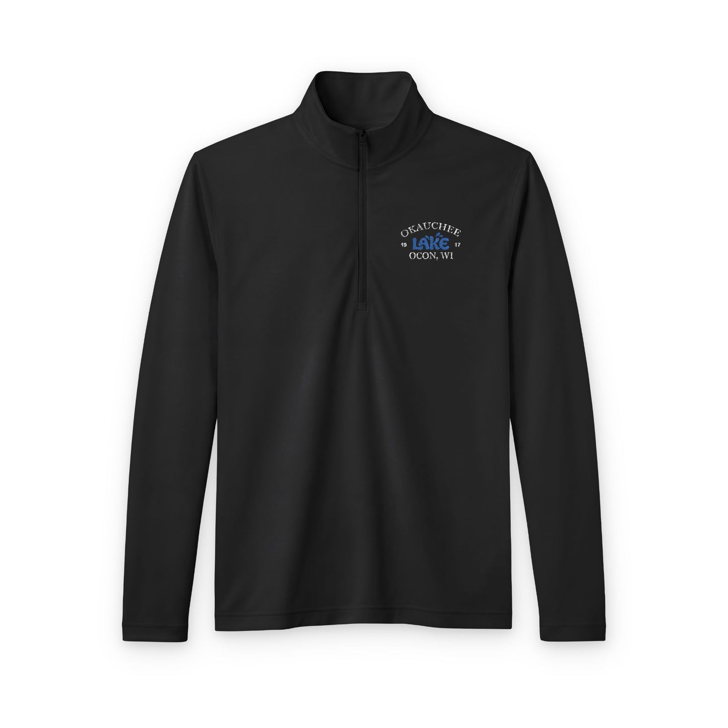 Okauchee 'Lake' ebroidered Heathered Quarter-Zip Pullover