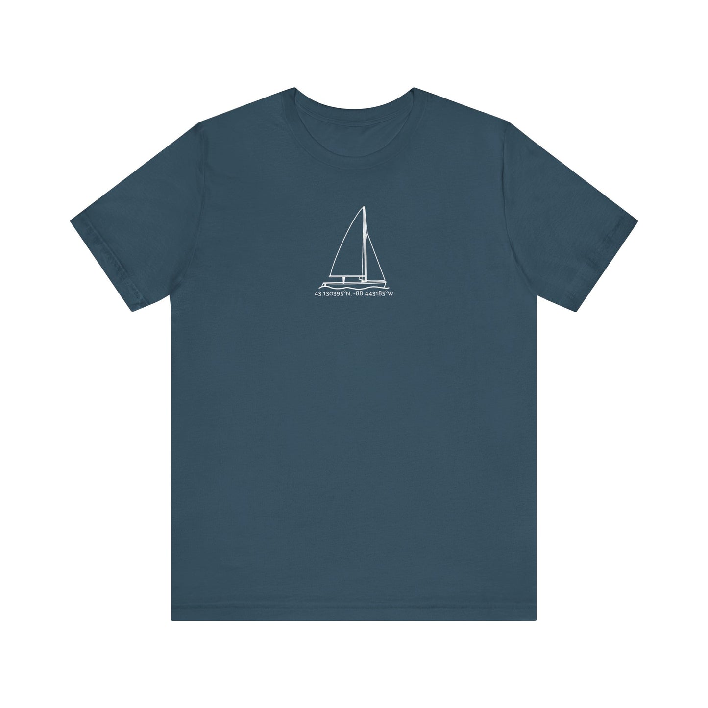 Sailboat 470 Model Type Unisex Lightweight Short Sleeve Tee