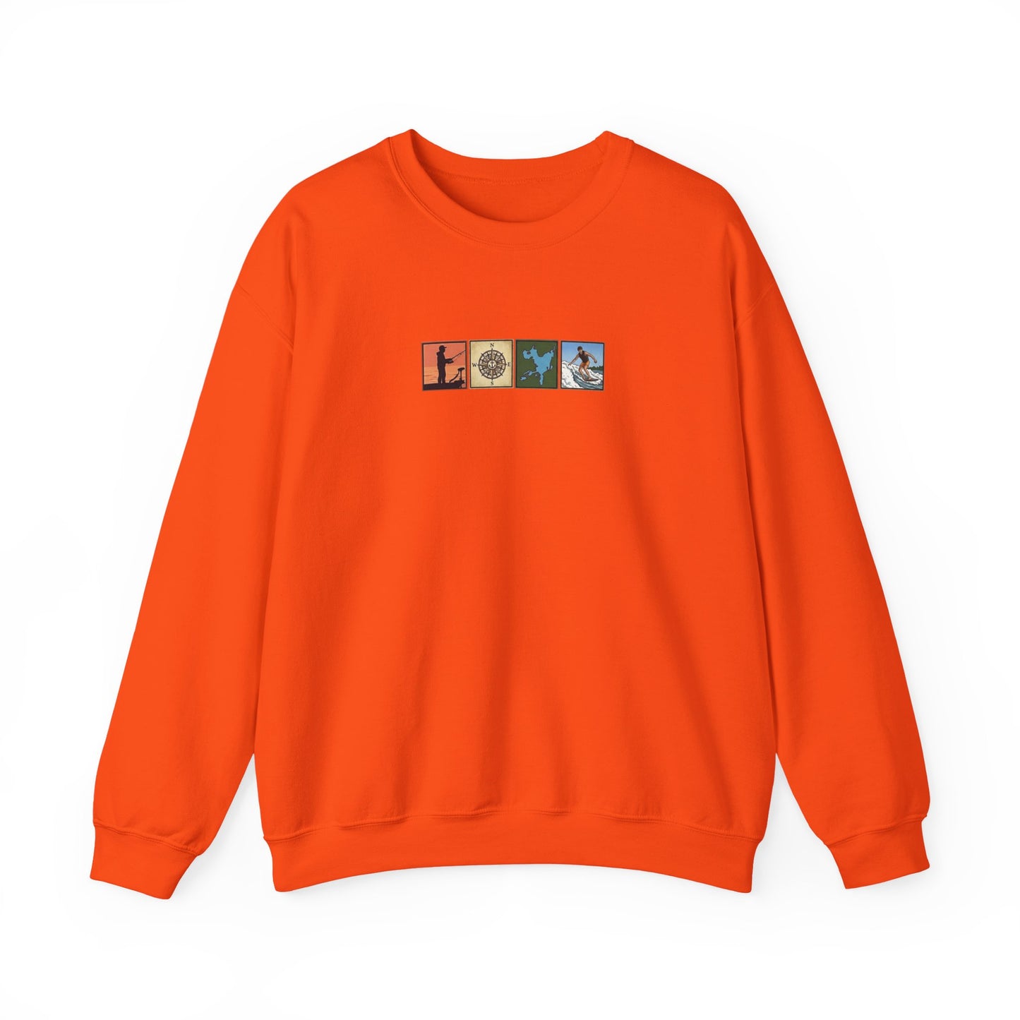 Okauchee Lake "Icons Style" - Gildan Crewneck Sweatshirt