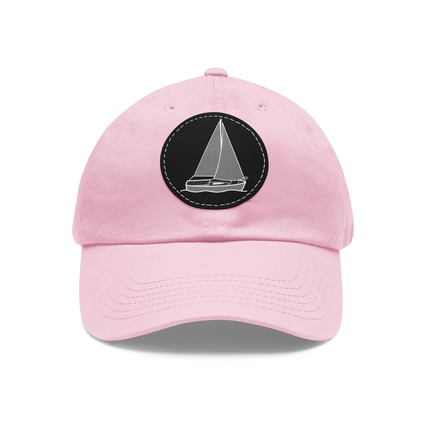 Sailboat Comfort model Hat with Leather Patch (Round)