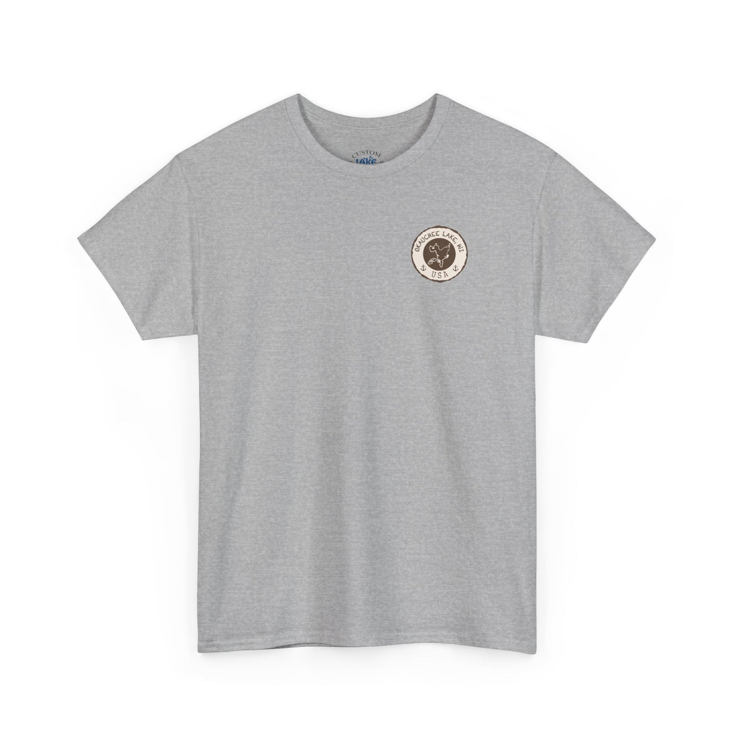 Okauchee Lake Unisex Heavy Tee - Vintage Postmark Style