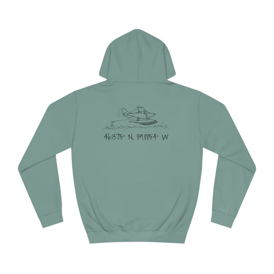Manitowish Waters Wakeboard Float Plane -  Unisex Hoodie Medium Weight