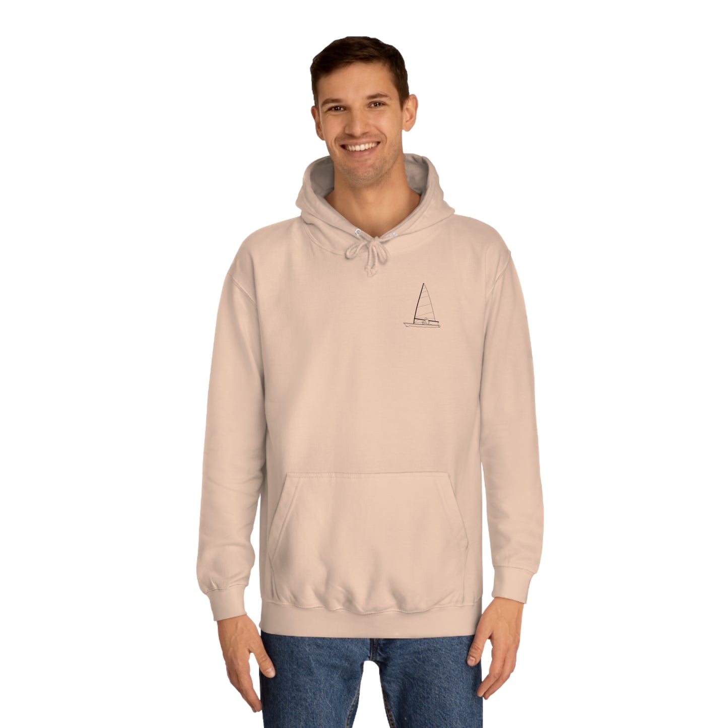 Sailboat Patch, LaBelle Yacht Club - Unisex Hoodie Medium Weight