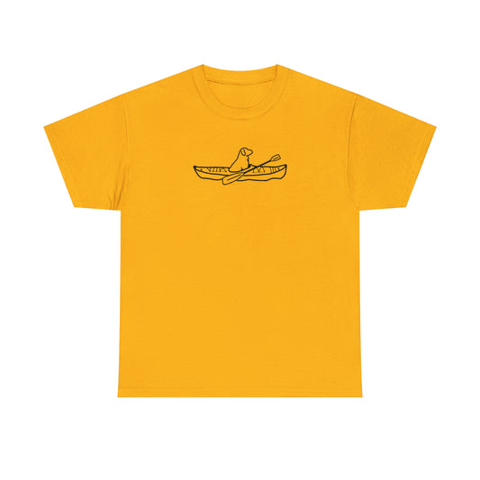 Okauchee Lake, Kayak Dog - Unisex Heavy Tee Shirt
