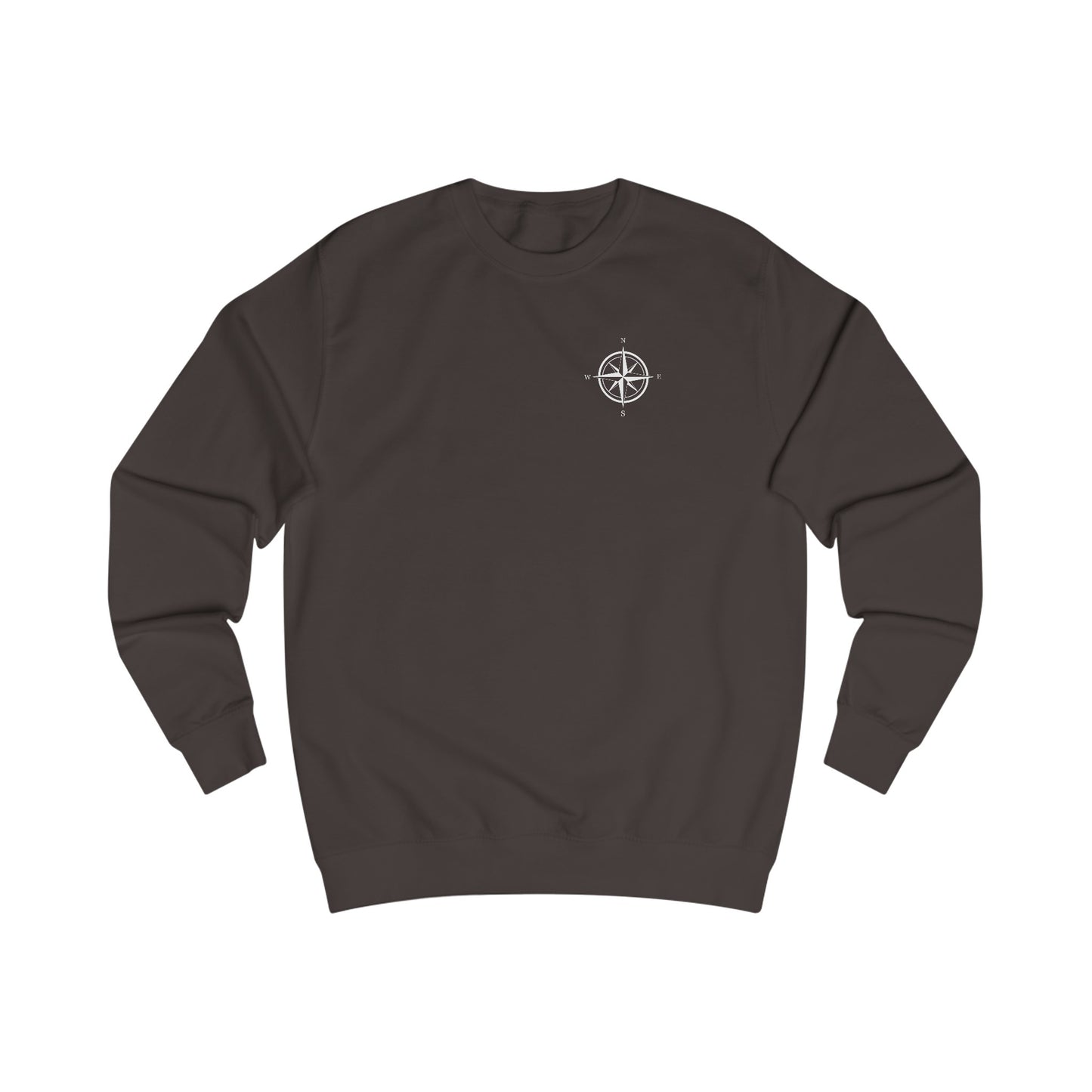 Bow fishing and Compass Rose Model - Men's Crewneck Sweatshirt