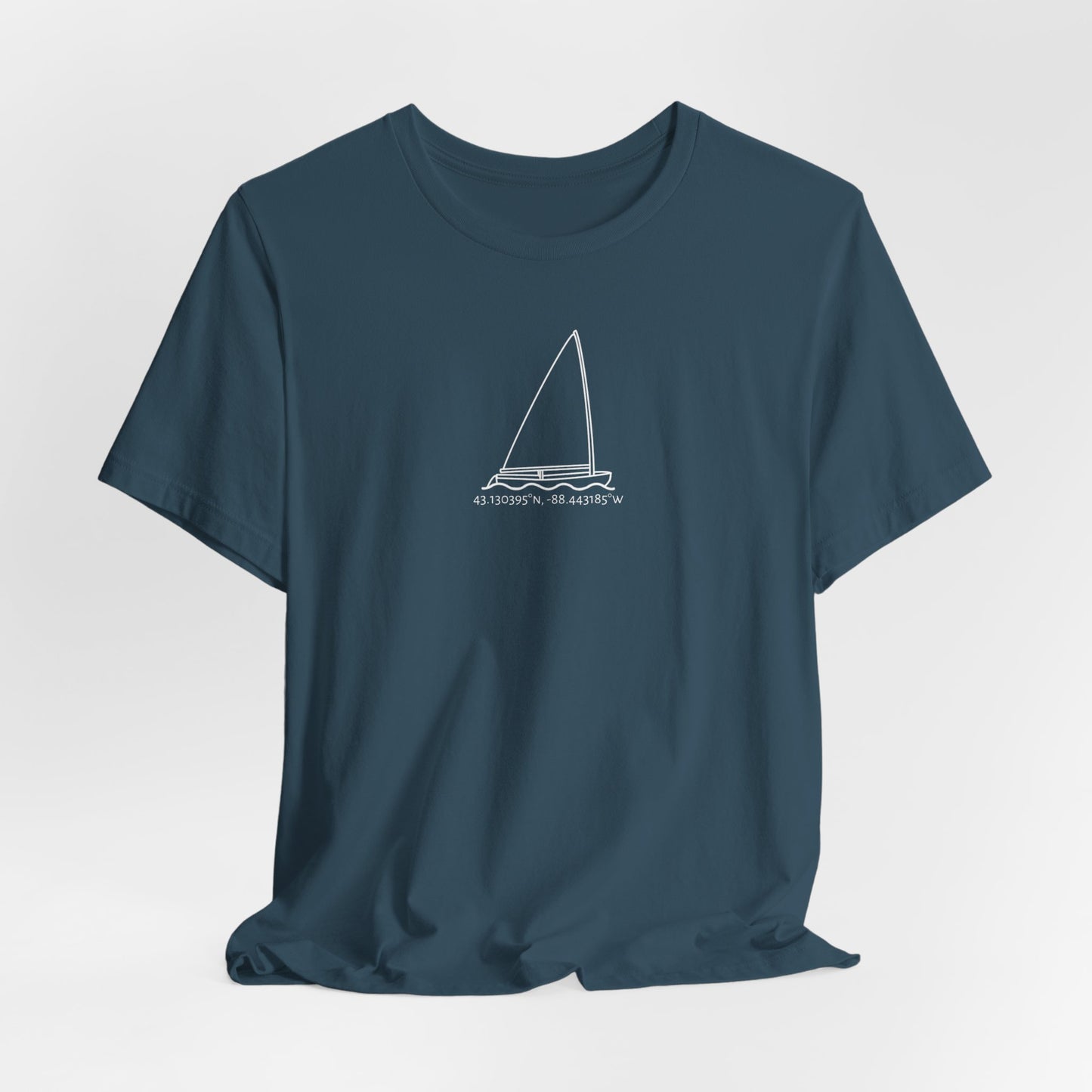 Sailboat Finn Model Type Unisex Lightweight Short Sleeve Tee