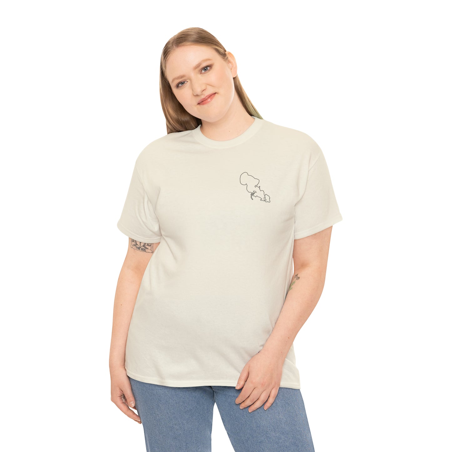 Float Plane - Lac LaBelle Unisex Heavyweight Short Sleeve Tee