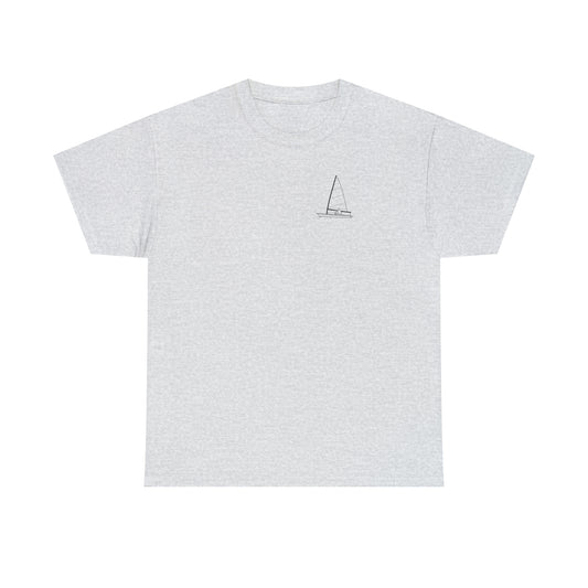 Sailboat - Park Lake Unisex Heavy Tee Shirt