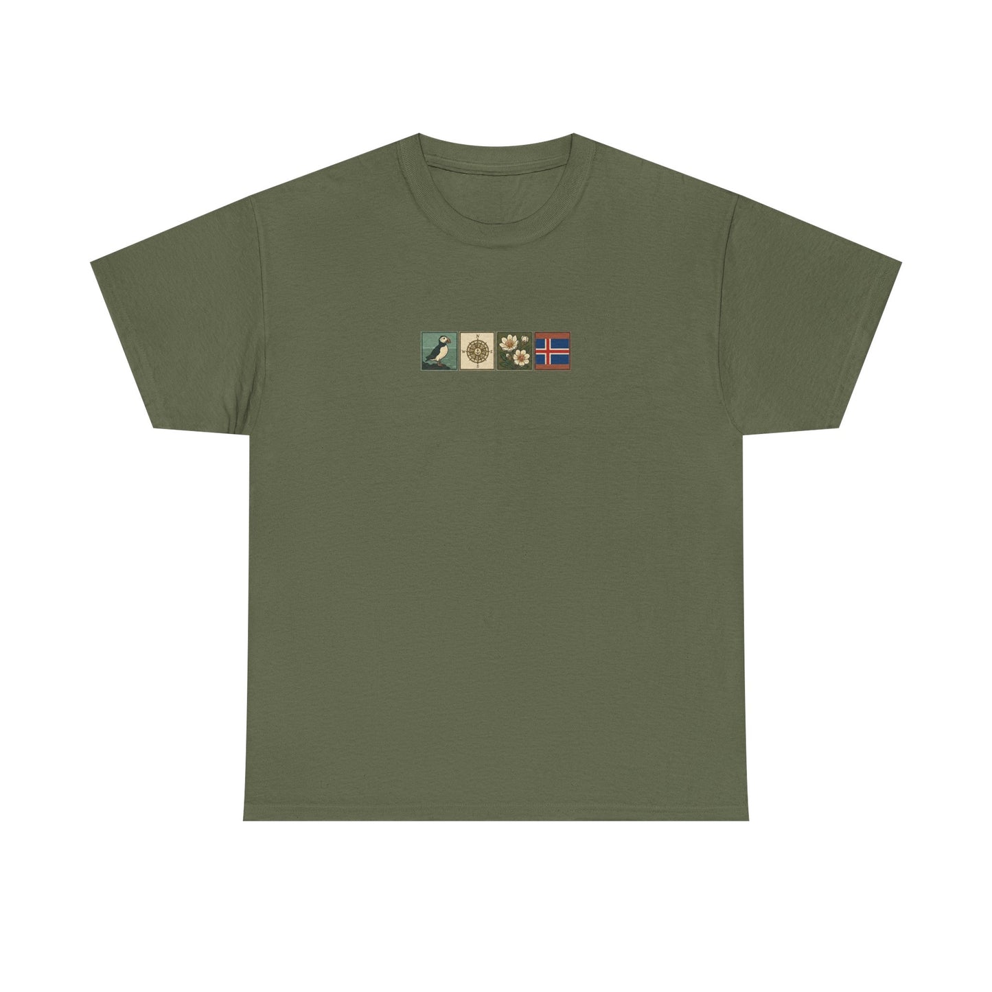 Iceland Vik - 4 panel front design - Unisex Heavy Cotton Tee
