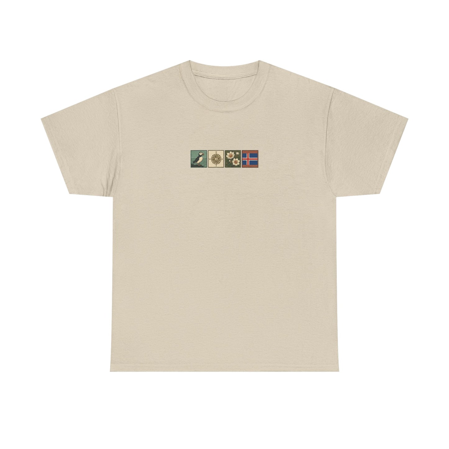 Iceland Vik - 4 panel front design - Unisex Heavy Cotton Tee