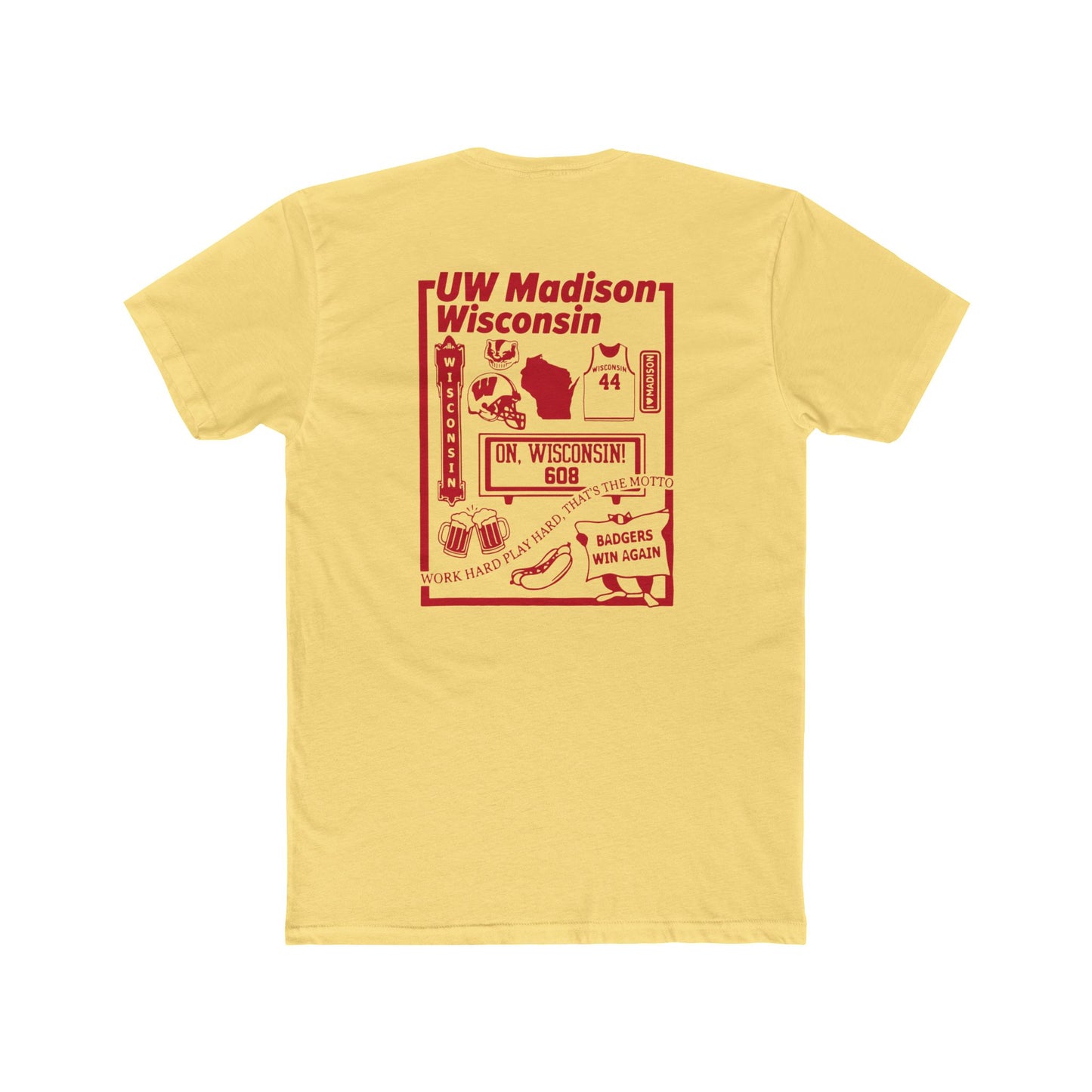 ToOrder Wisconsin Badgers Icon Tee — Gildan Softstyle