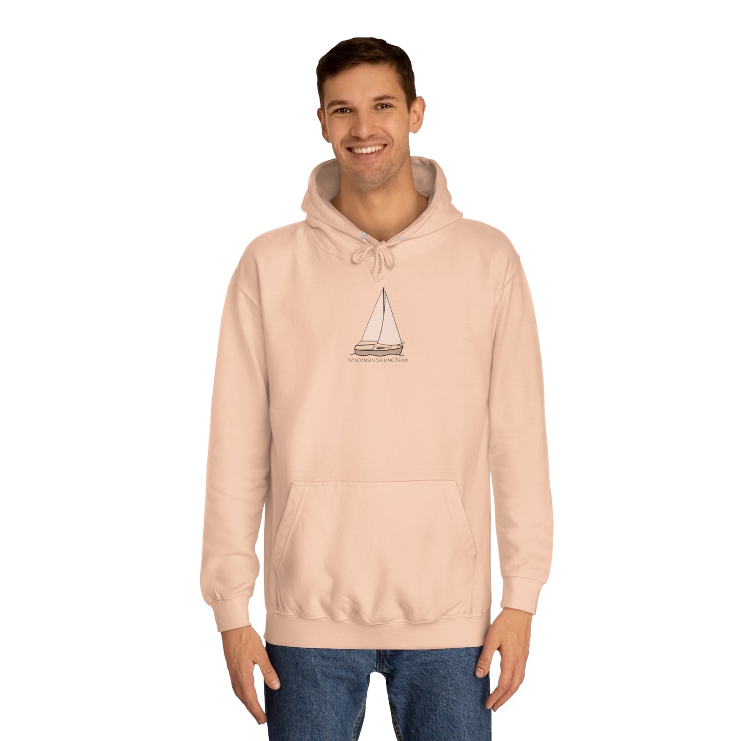 Wisconsin Sailing Team Plain Sailboat - Medium Weight Hoodie