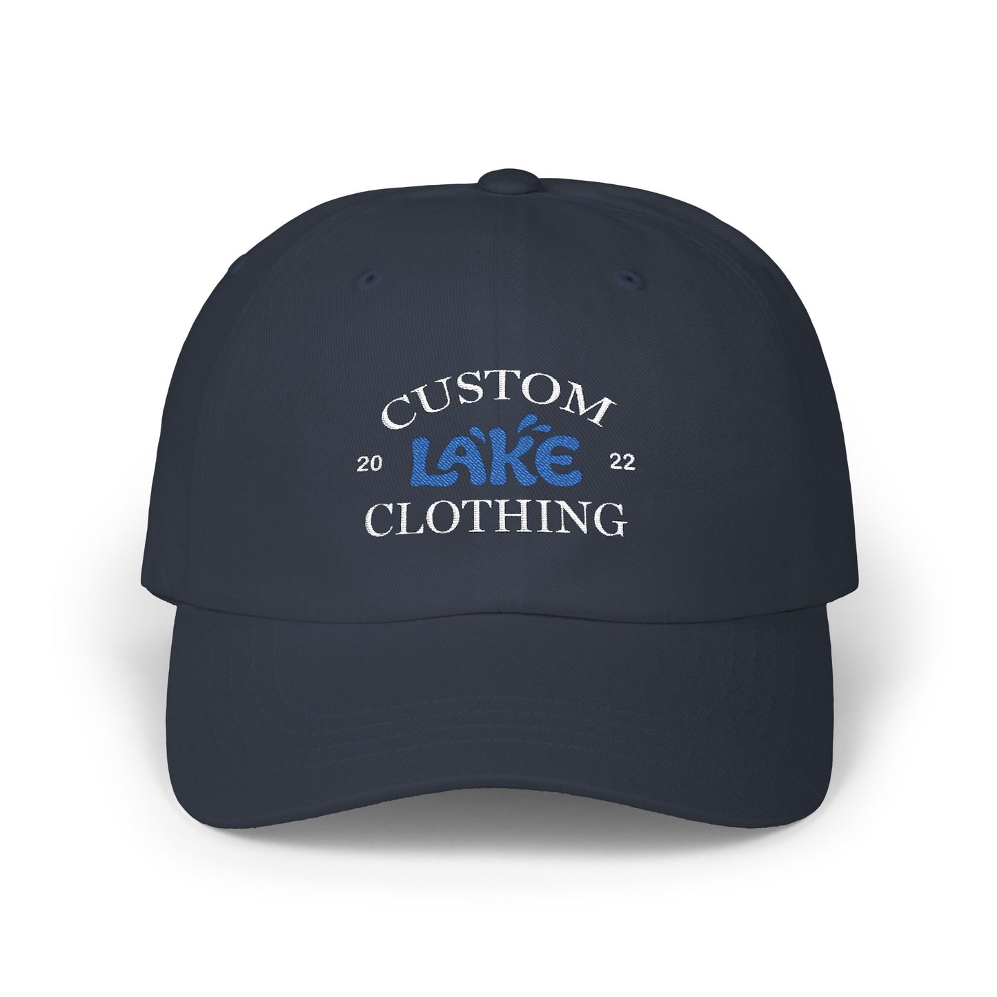 CLC Embroidered Classic Dad Cap (White Text)