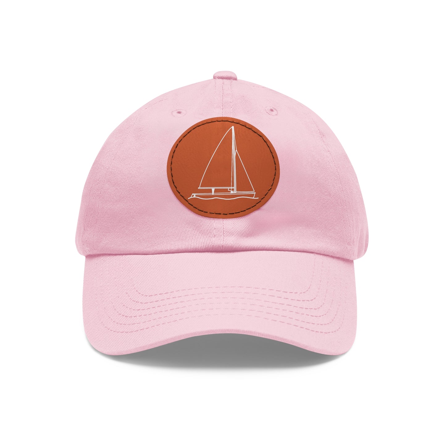 Sailboat 470 model Hat with Leather Patch (Round)