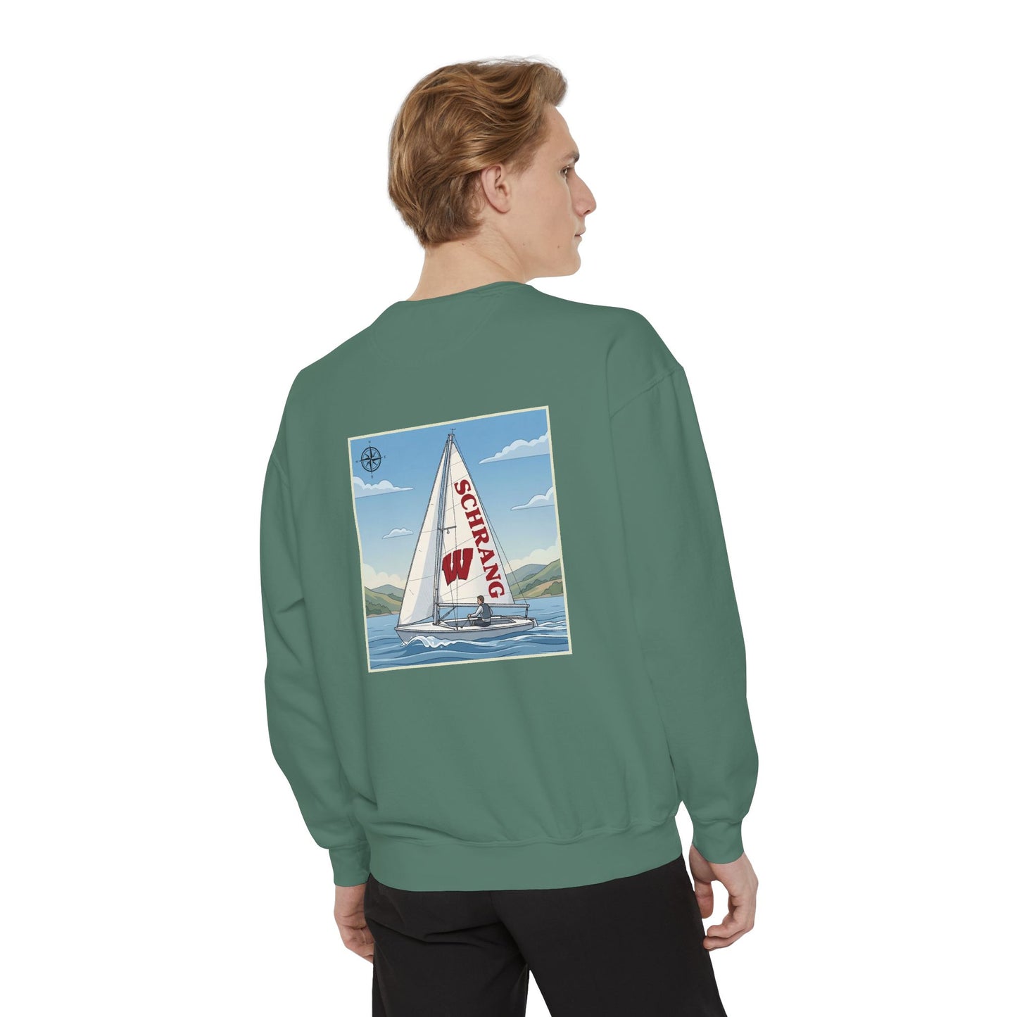 Custom Graphic Sailing - Comfort Colors Crewneck