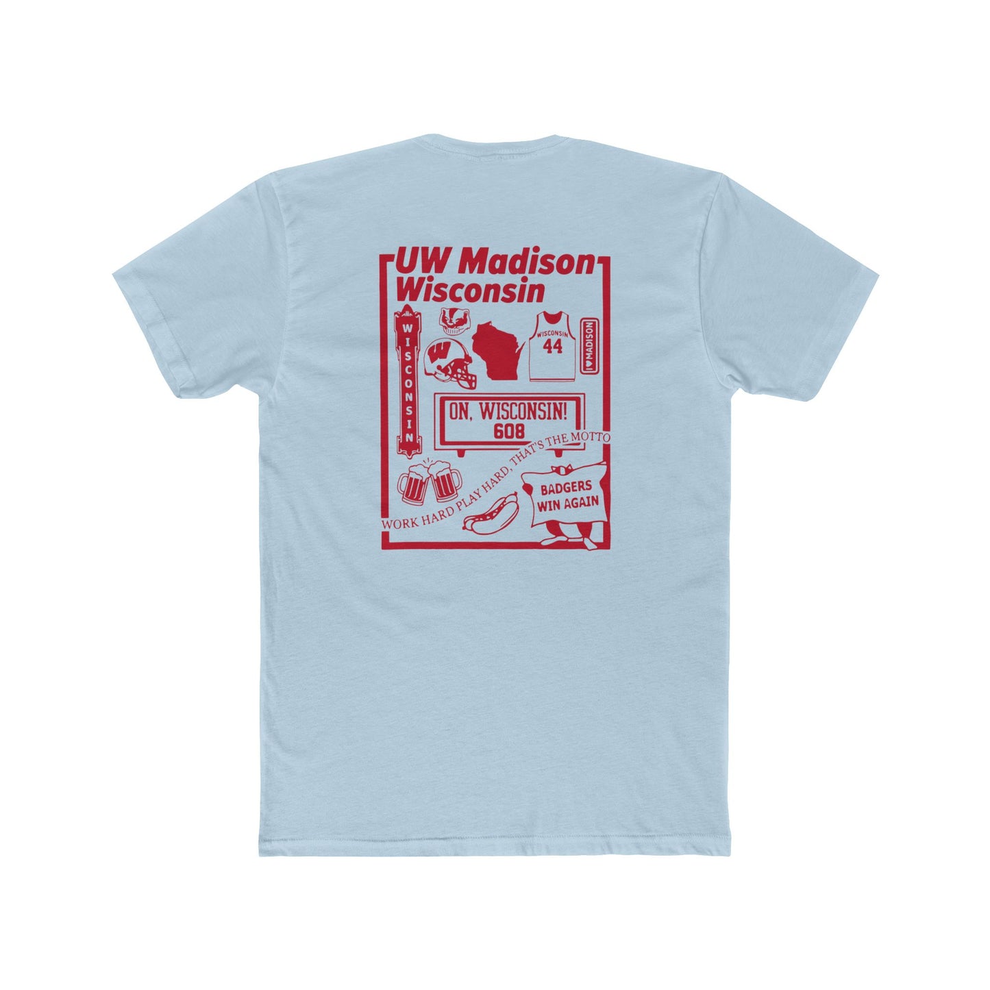 ToOrder Wisconsin Badgers Icon Tee — Gildan Softstyle
