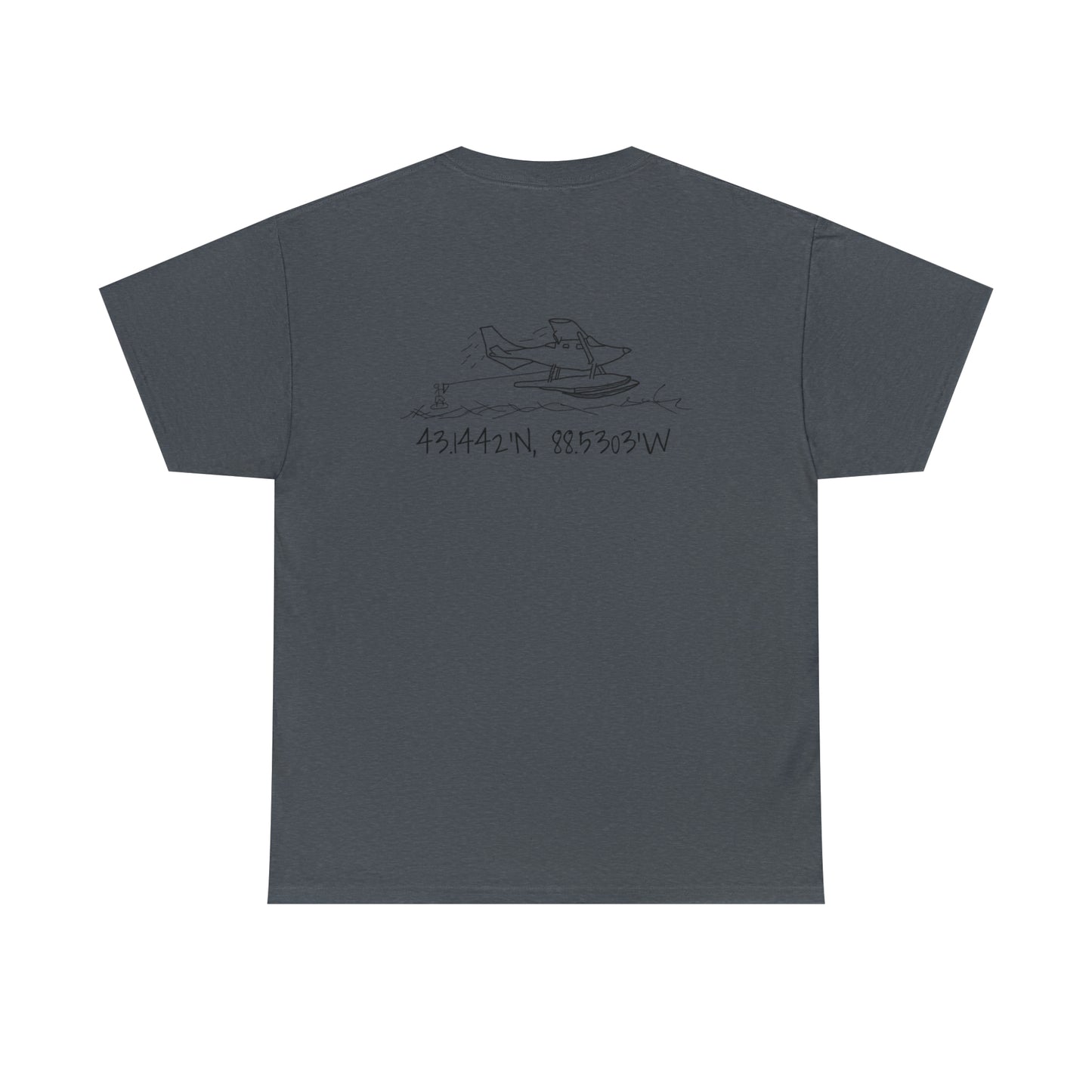 Float Plane - Lac LaBelle Unisex Heavyweight Short Sleeve Tee