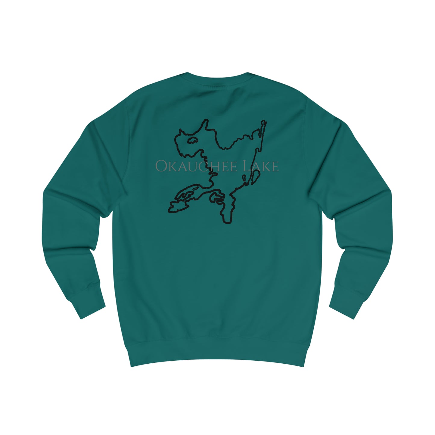 Row Boat Dog Fishing - Okauchee Lake Men's Sweatshirt