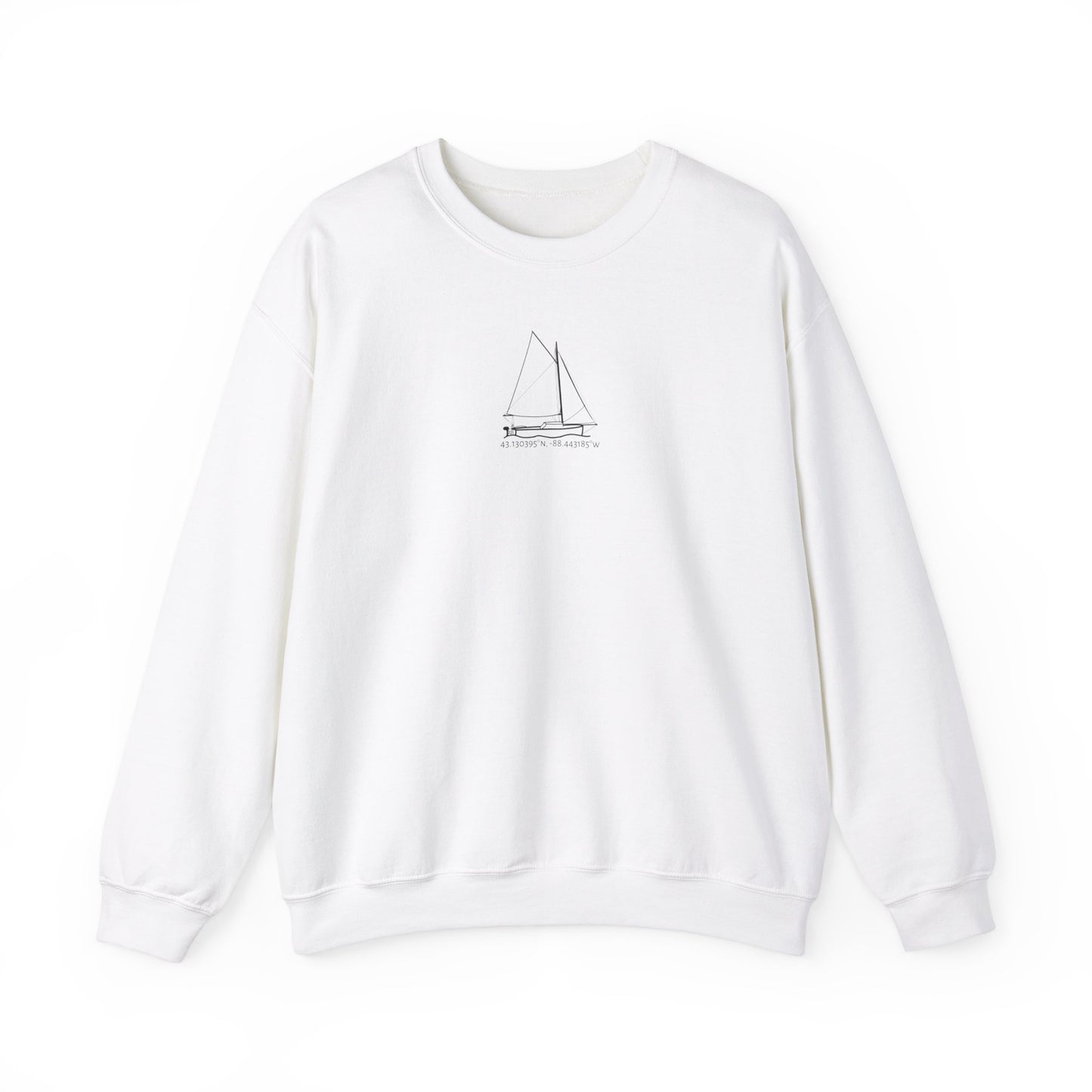 Sailboat With Motor Unisex Heavy Blend™ Crewneck Sweatshirt