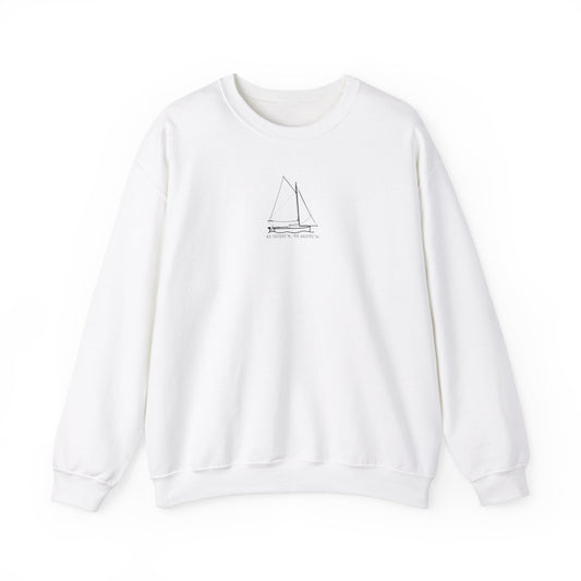 Sailboat With Motor Unisex Heavy Blend™ Crewneck Sweatshirt