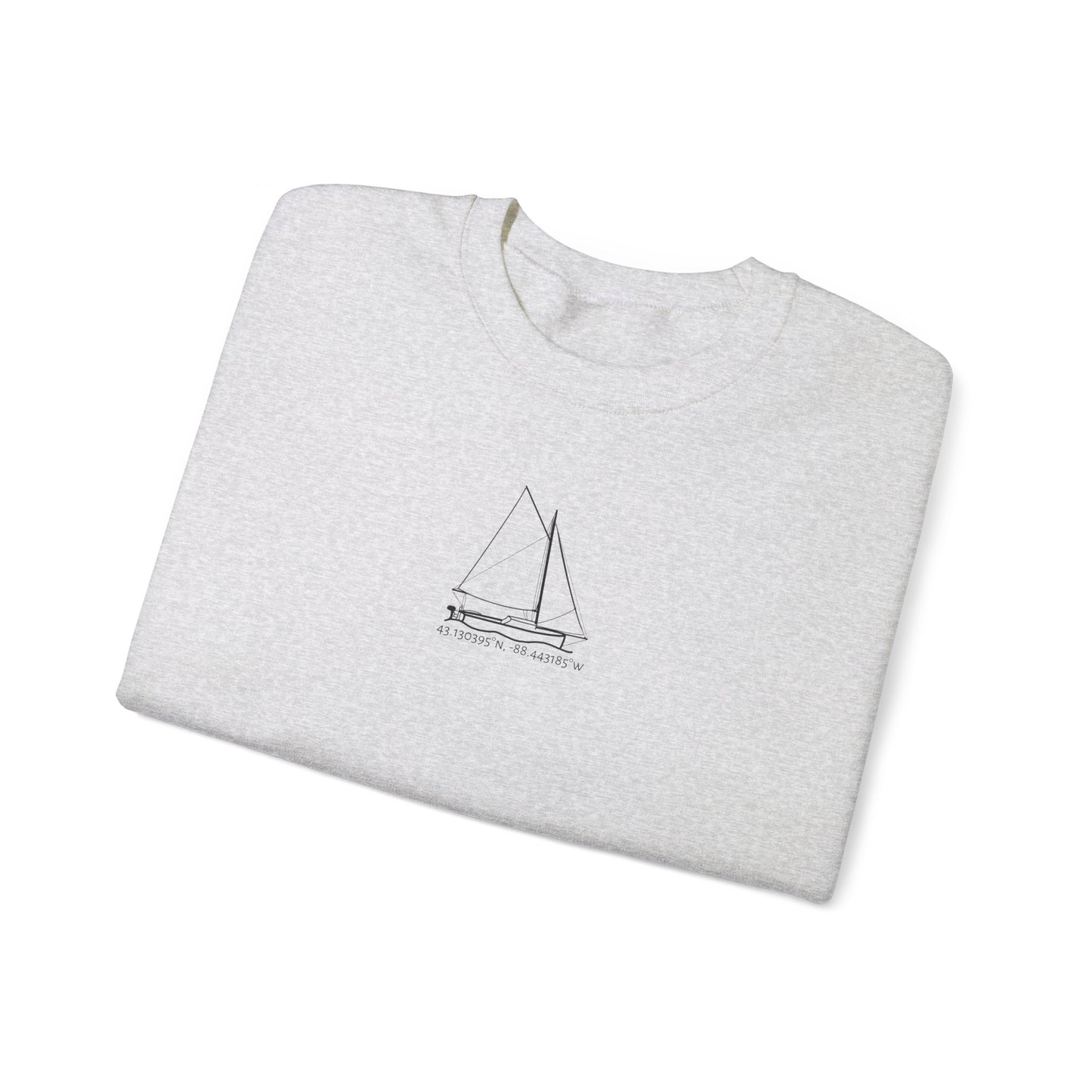 Sailboat With Motor Unisex Heavy Blend™ Crewneck Sweatshirt