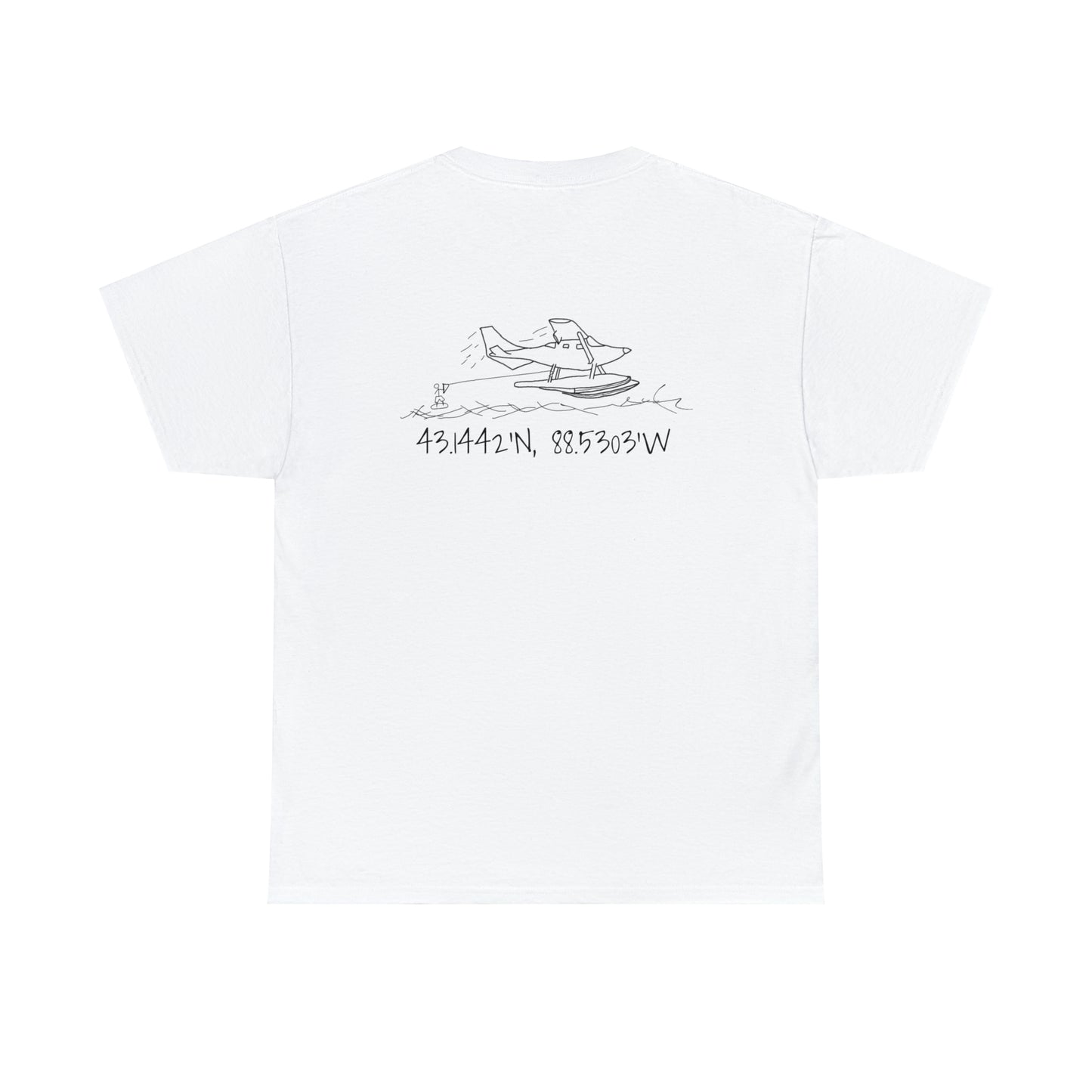 Float Plane - Lac LaBelle Unisex Heavyweight Short Sleeve Tee