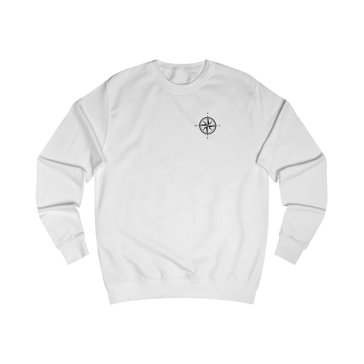 Bow fishing and Compass Rose Model - Men's Crewneck Sweatshirt