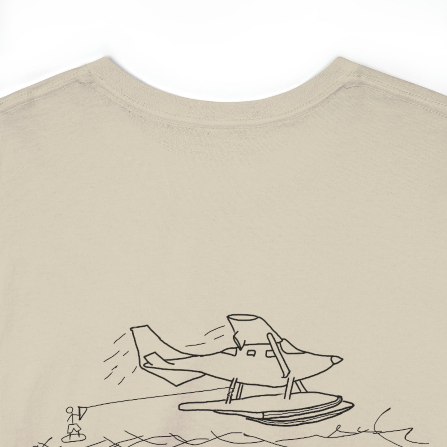 Float Plane - Lac LaBelle Unisex Heavyweight Short Sleeve Tee