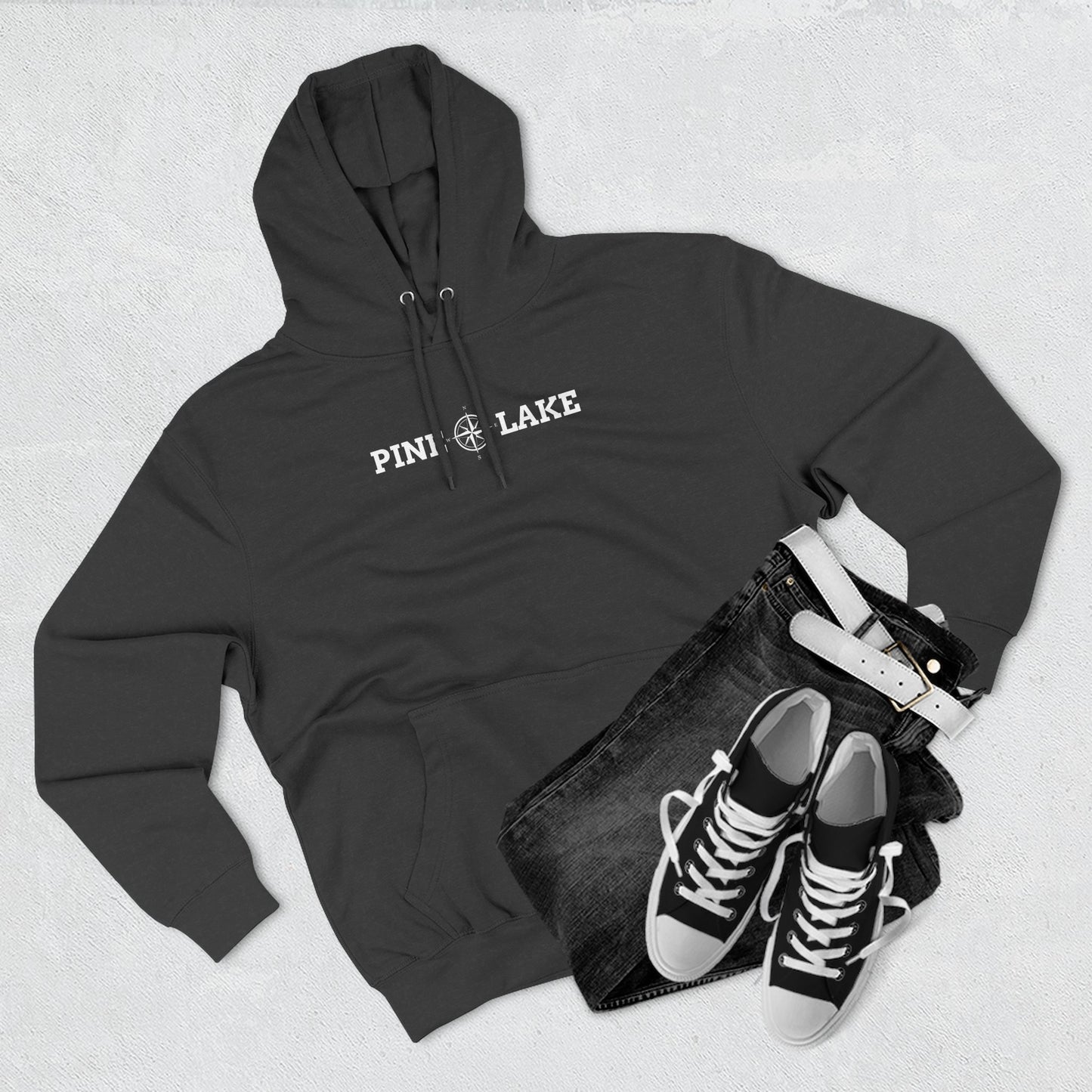 Three Panel Fleece Hoodie - Lane Seven