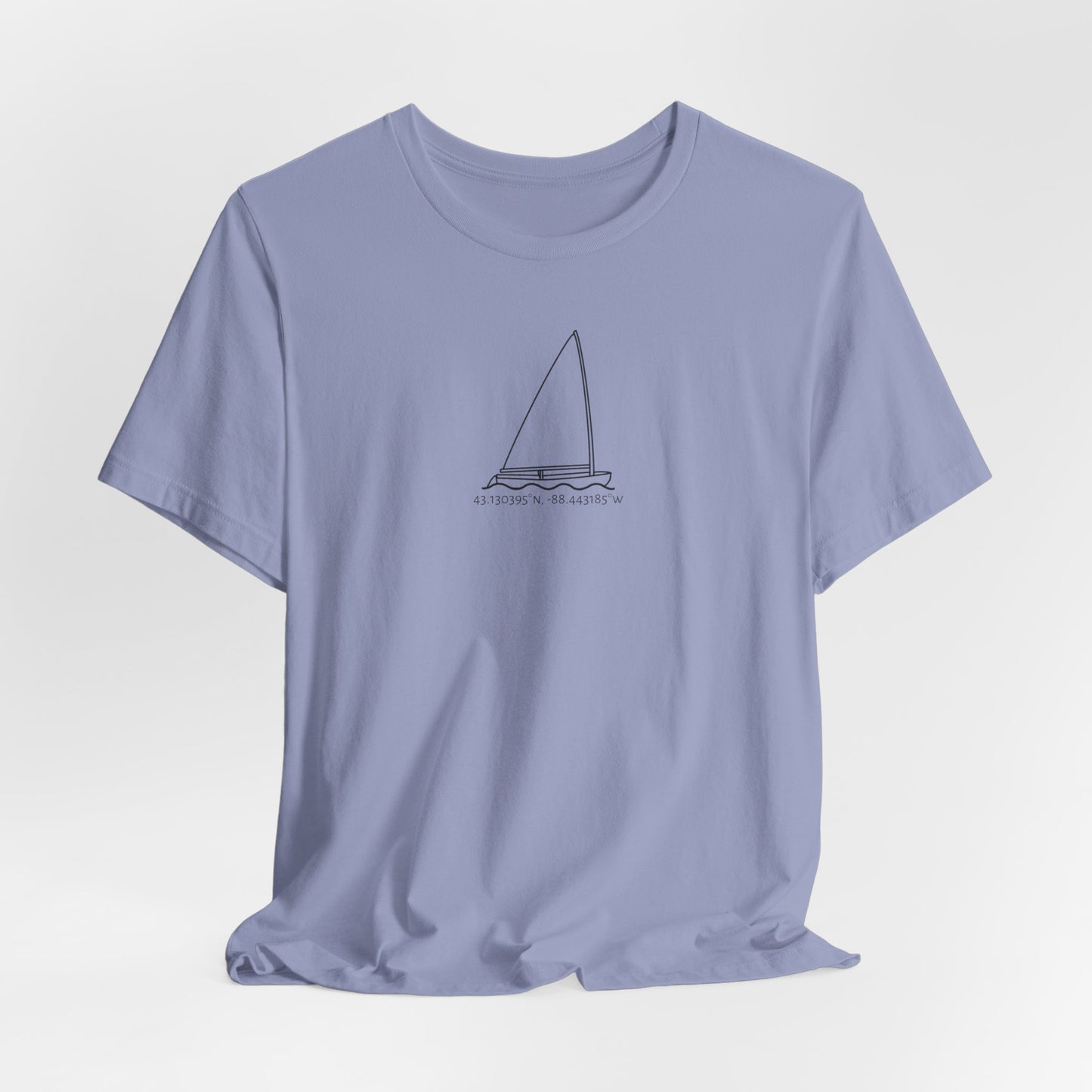 Sailboat Finn Model Type Unisex Lightweight Short Sleeve Tee