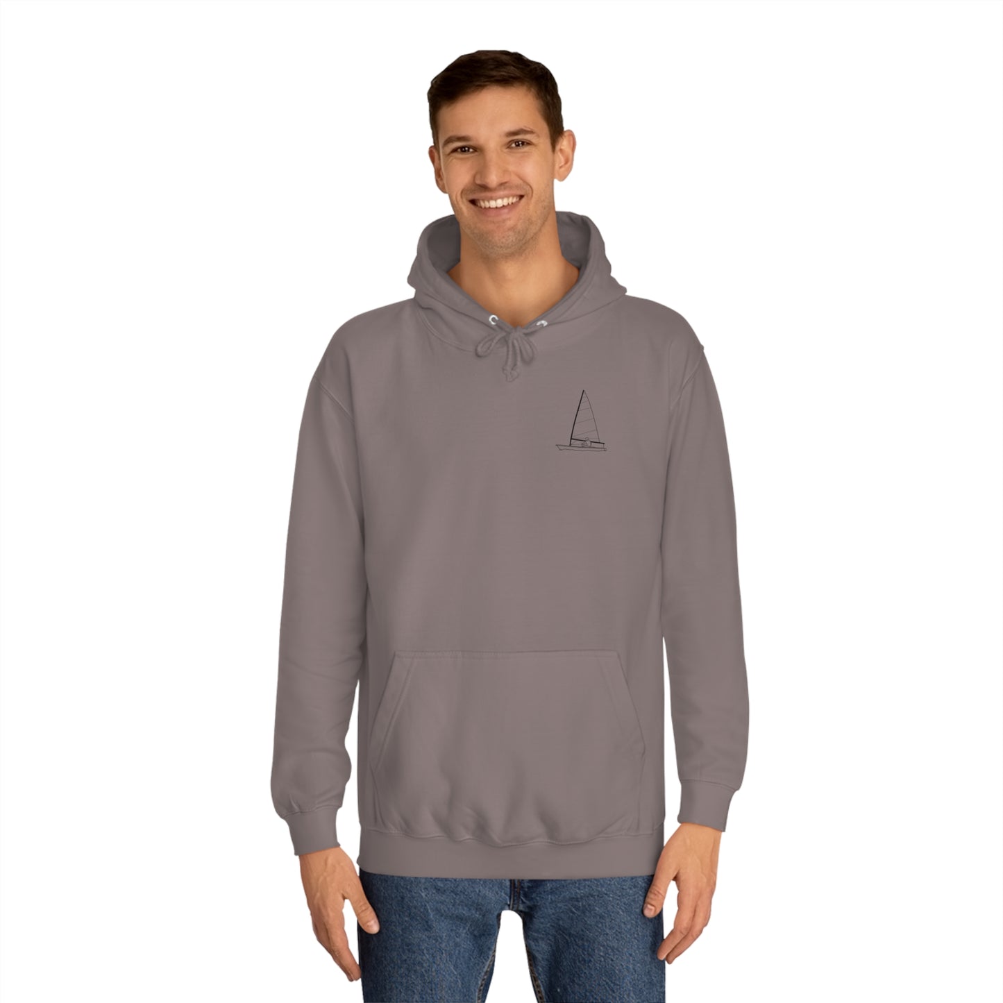 Sailboat Patch, LaBelle Yacht Club - Unisex Hoodie Medium Weight