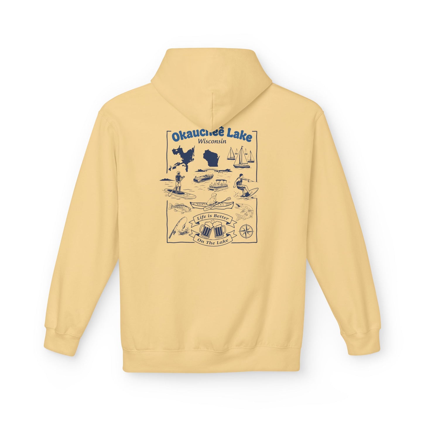 Okauchee Lake Midweight Travel Hoodie -  FD Style #1 (CLC)