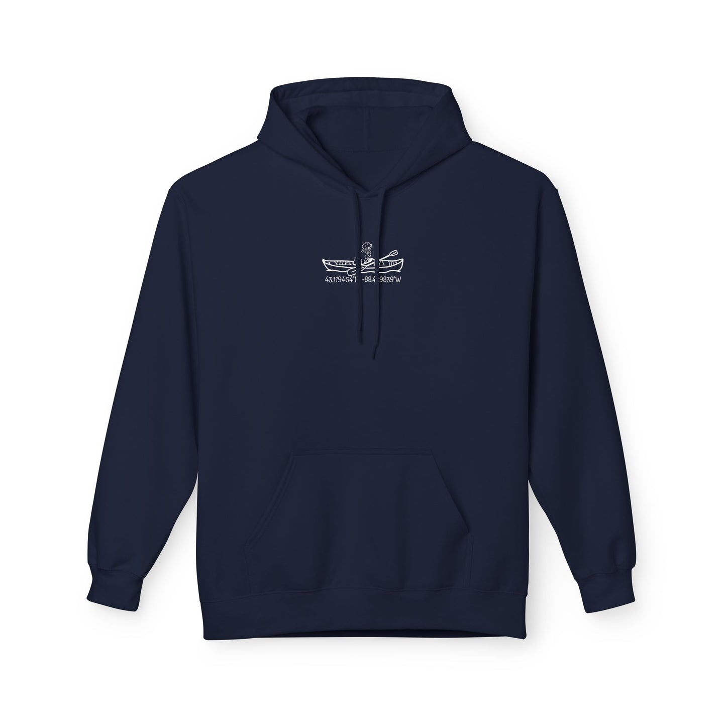 Bite or Beer Fishing, Golden retriever Kayak Dog Midweight Travel Hoodie - Softstyle Gildan