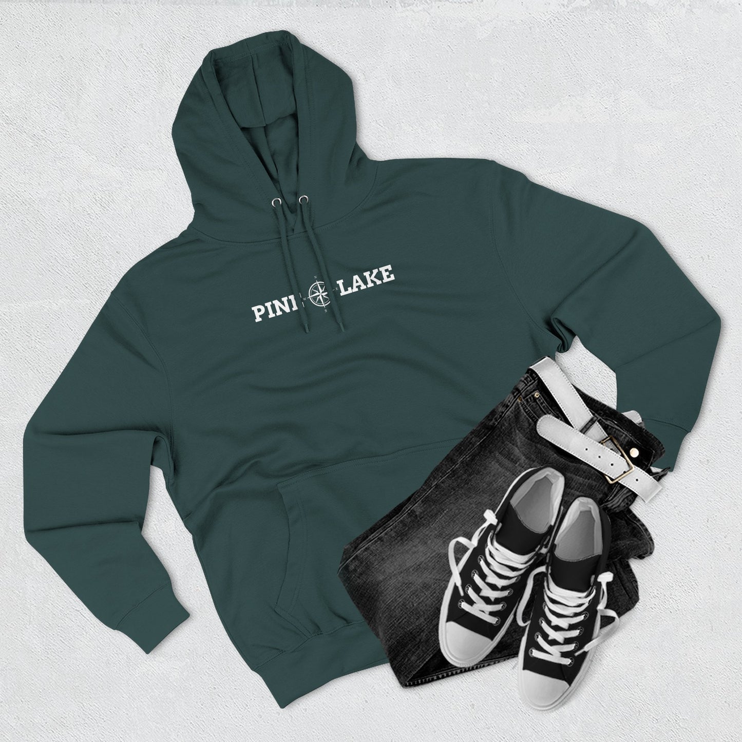 Three Panel Fleece Hoodie - Lane Seven