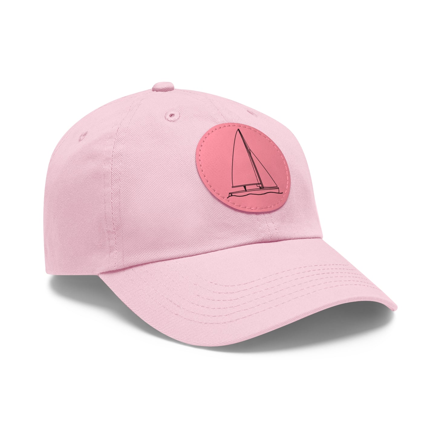 Sailboat 470 model Hat with Leather Patch (Round)