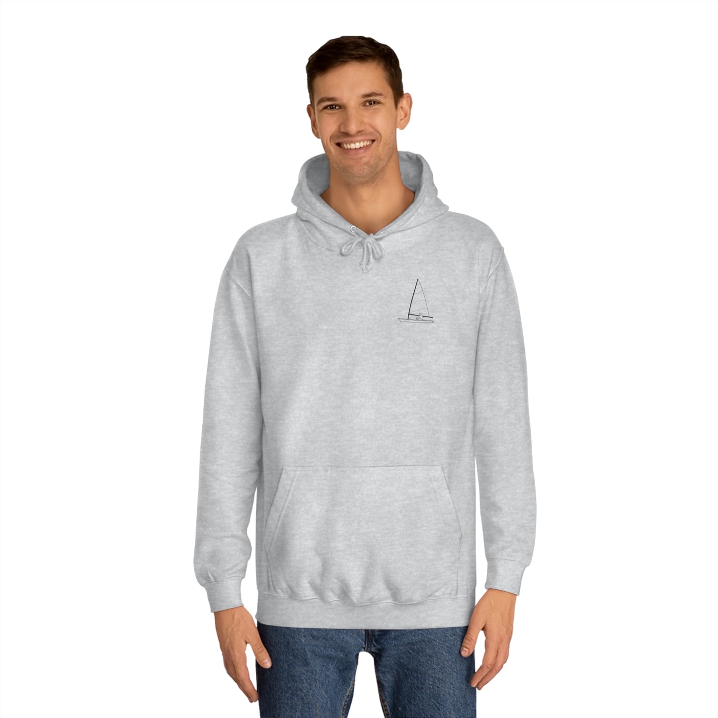 Sailboat Patch, LaBelle Yacht Club - Unisex Hoodie Medium Weight