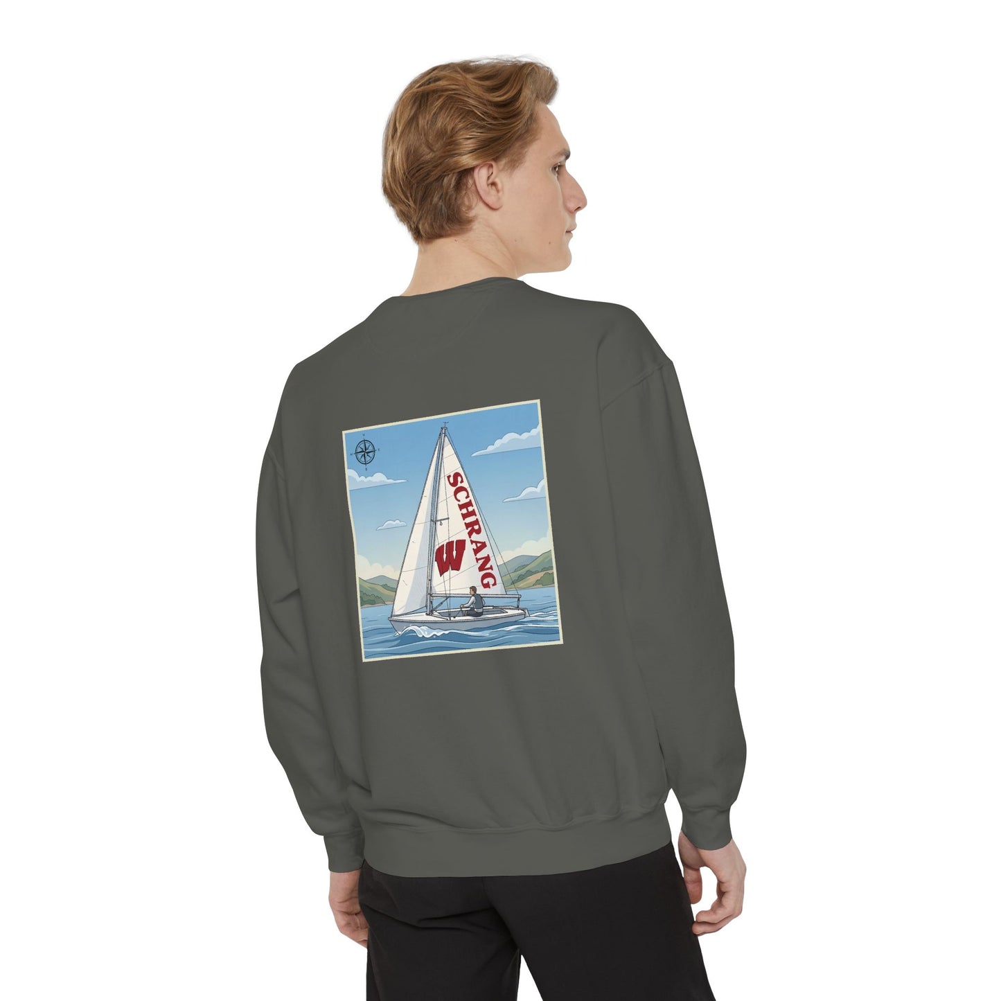 Custom Graphic Sailing - Comfort Colors Crewneck