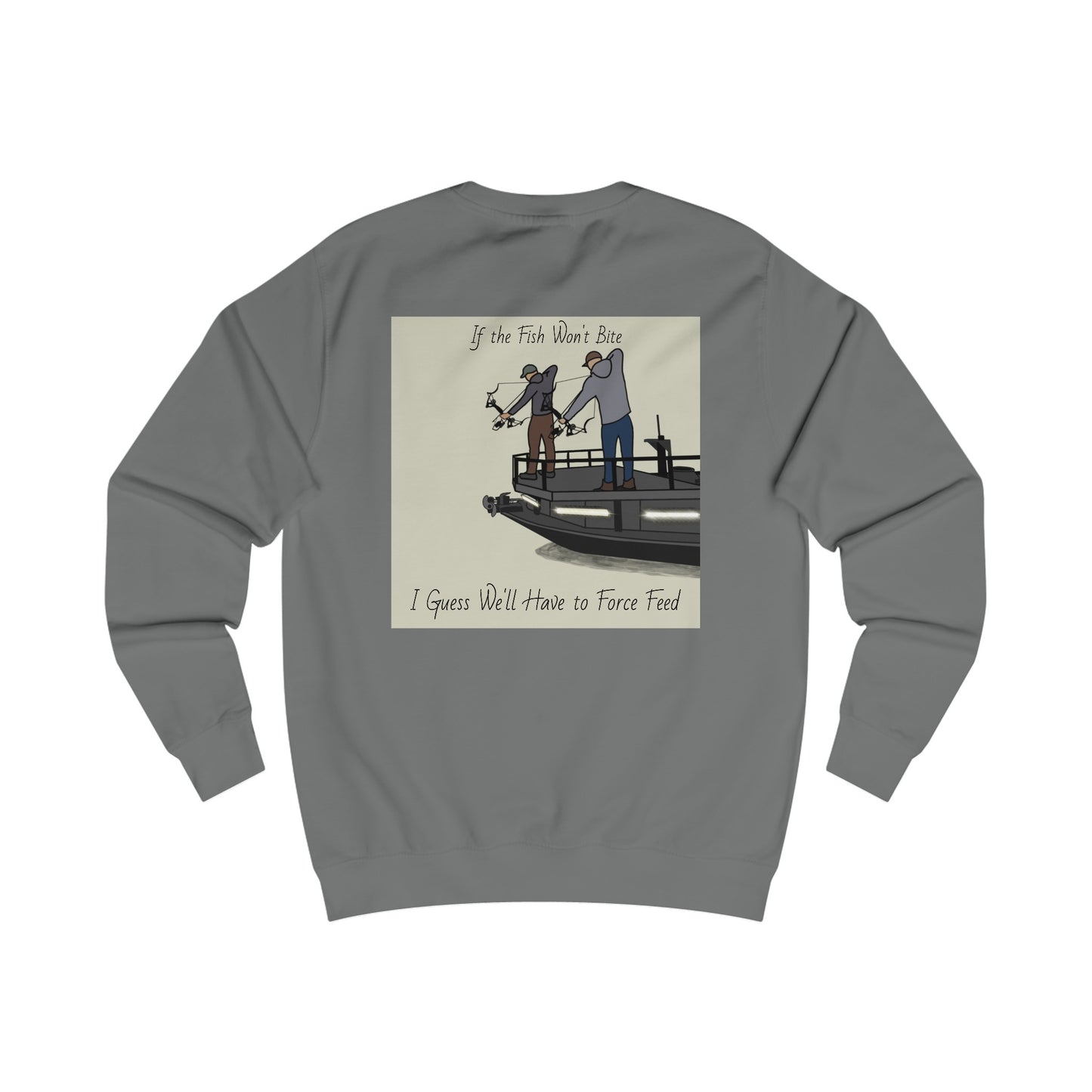 Bow fishing and Compass Rose Model - Men's Crewneck Sweatshirt